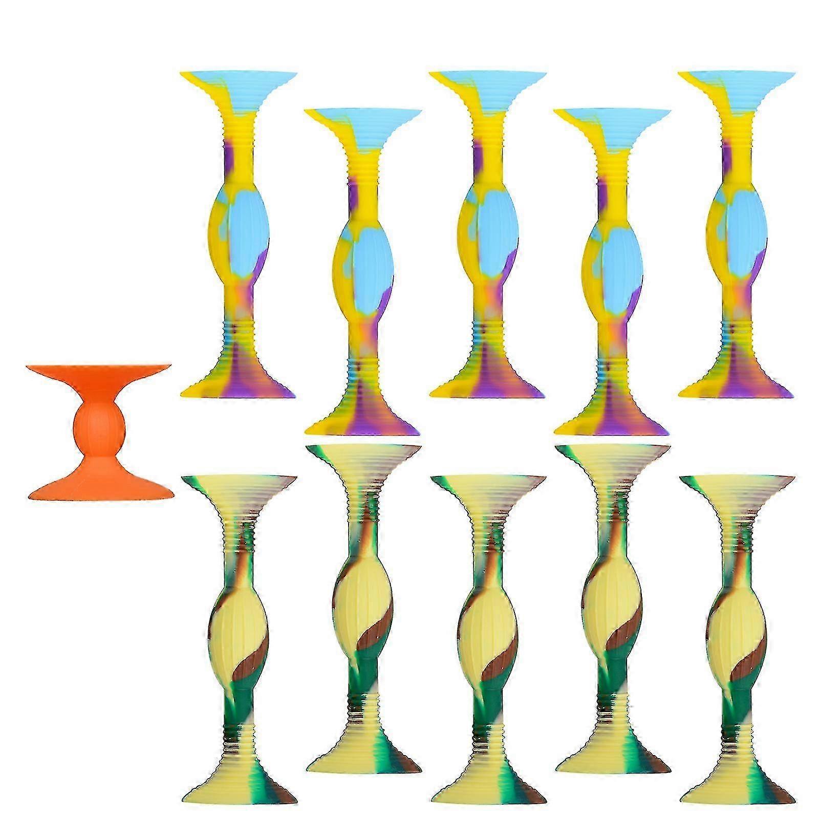 Popular Colorful 10pcs Suction Cup Soft Tip Dart Sets Pop Throwing Game Silicone Suction Darts For Indoor And Outdoor Sports