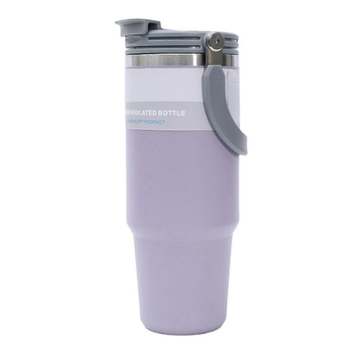 20oz Stainless Steel Vacuum Insulated Bottle Travel Coffee Mug Double Wall Insulated with Handle for Women and Men,B