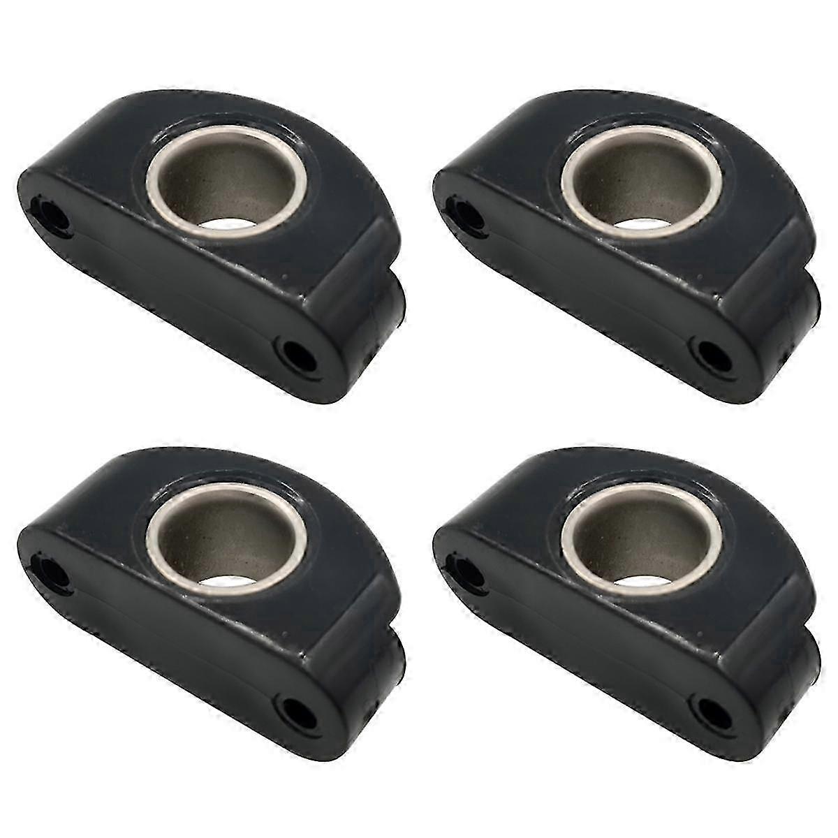 Guide-câble en nylon noir pour bateau, 12 mm, 1/2 pouce, insert en acier inoxydable, poulie pour Boa