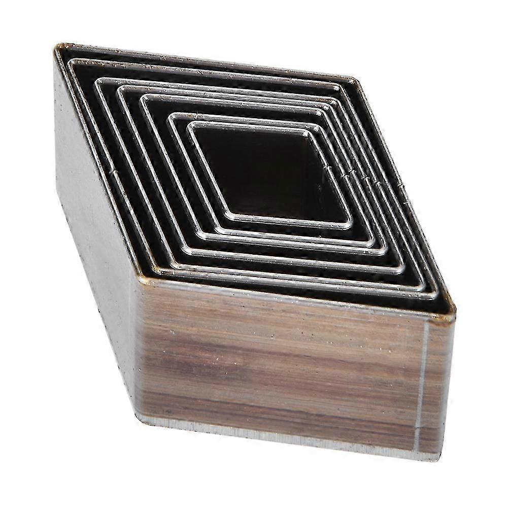 7 st 20-50 mm läder diamantform skärform för läderskärare läderhantverk