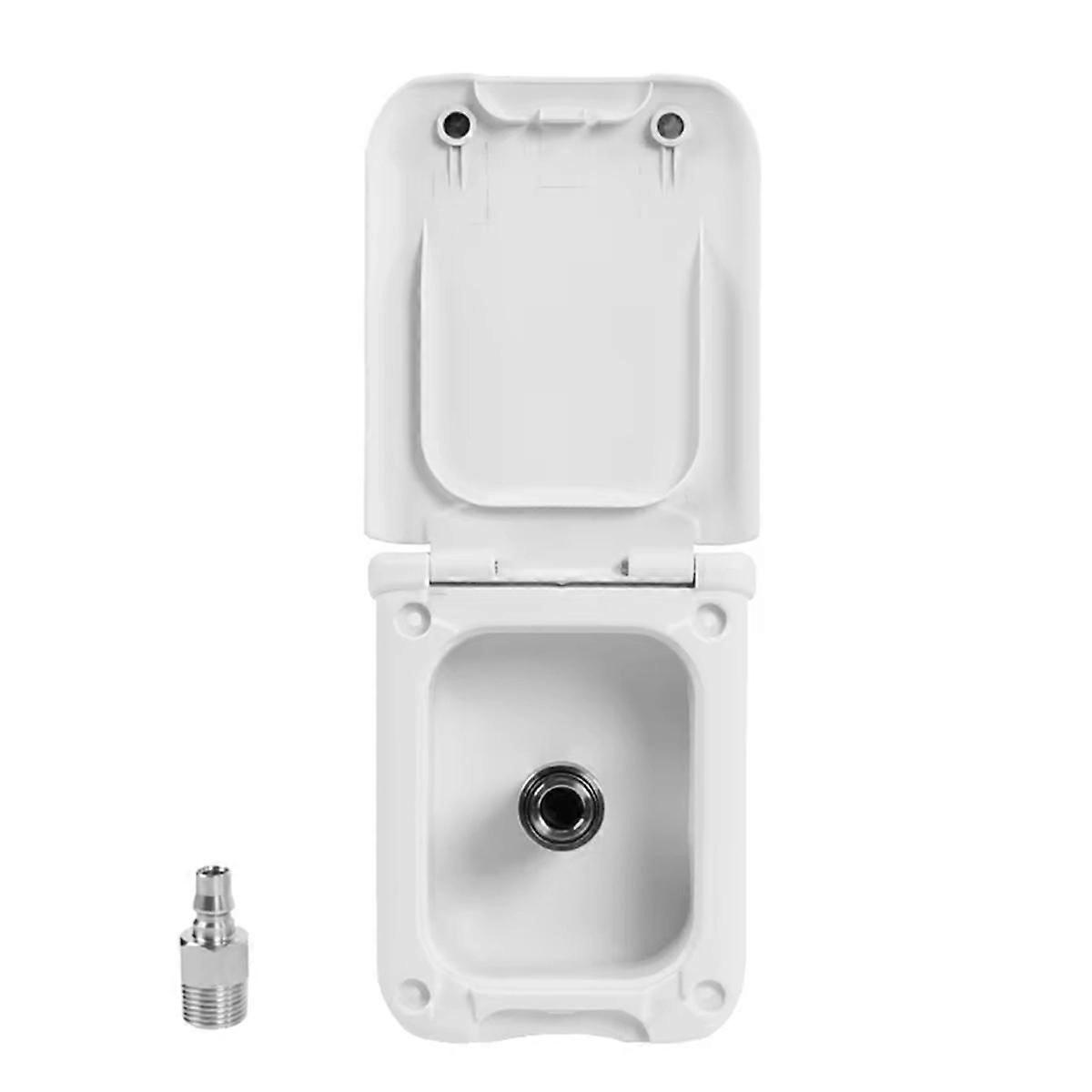 RV Accessories Water Filler Dust-Proof Cover Water Inlet for Cararvan White