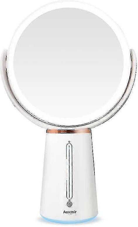 Makeup Mirror With Light 1x 10x Double-sided Magnifying Mirror Rechargeable Led Cosmetic Mirror With 5 Brightness For Makeup Shaving Dressing Tab