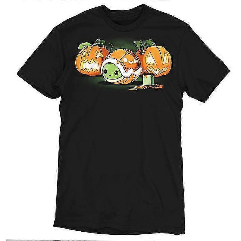 Jack-o-Lantern Turtle T-shirt Retro design