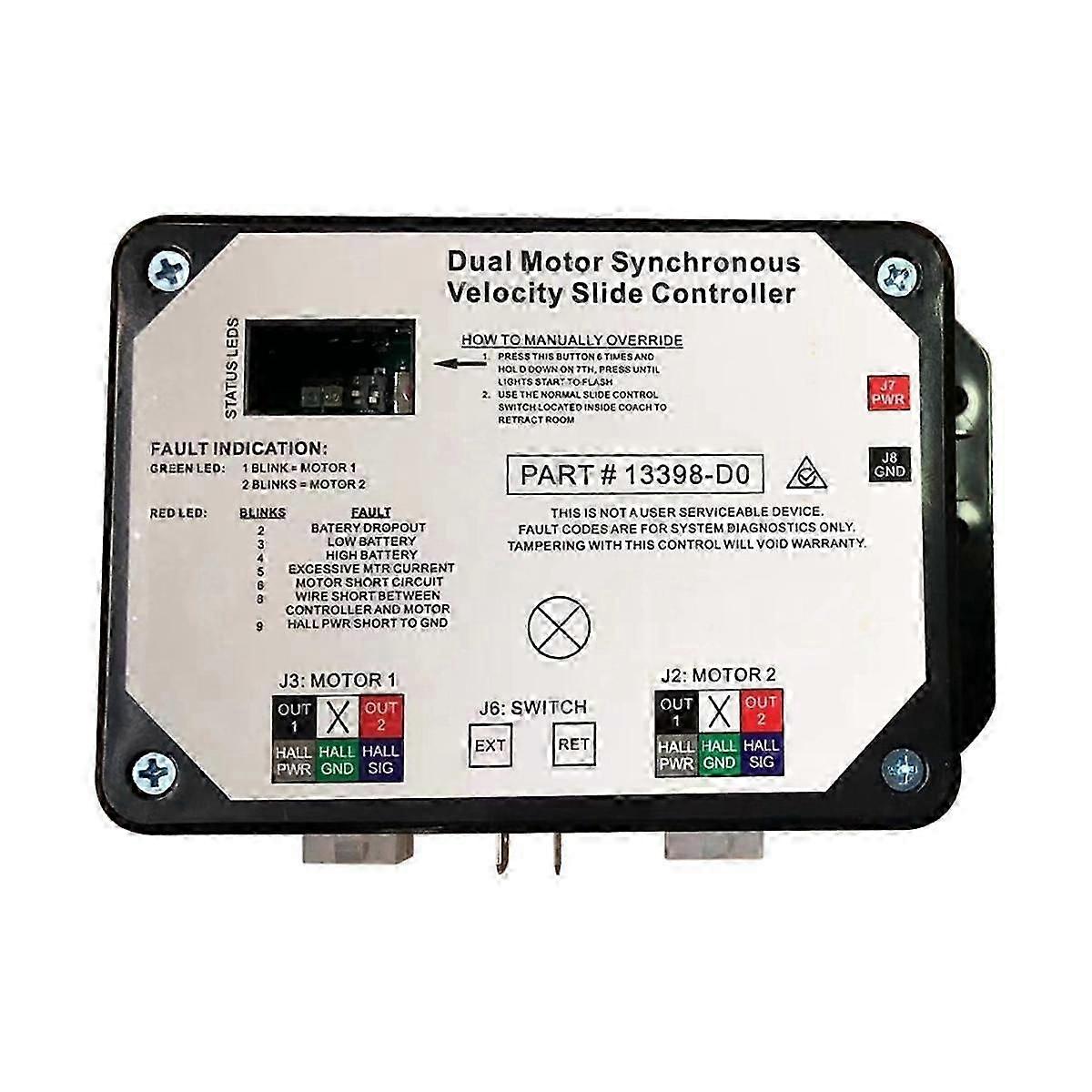 13398-do Dual Synchronous Velocity Slide Controller für Controller V-sync Ii In-Wall Slide-Out On R