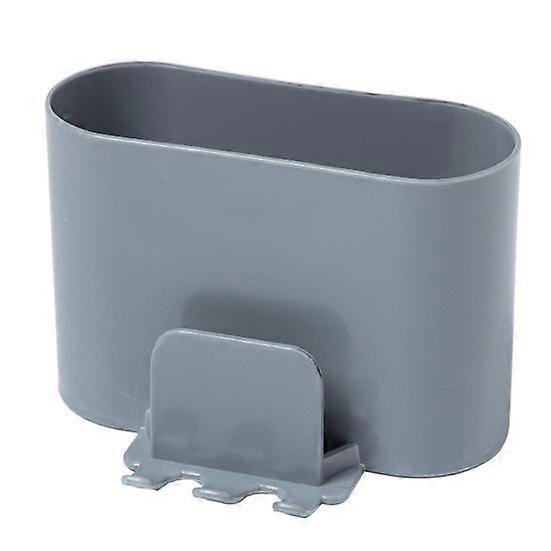 Storage Rack Wall Mounted Punch-Free Plastic Water Draining Toothbrush Toothpaste Stand for Home