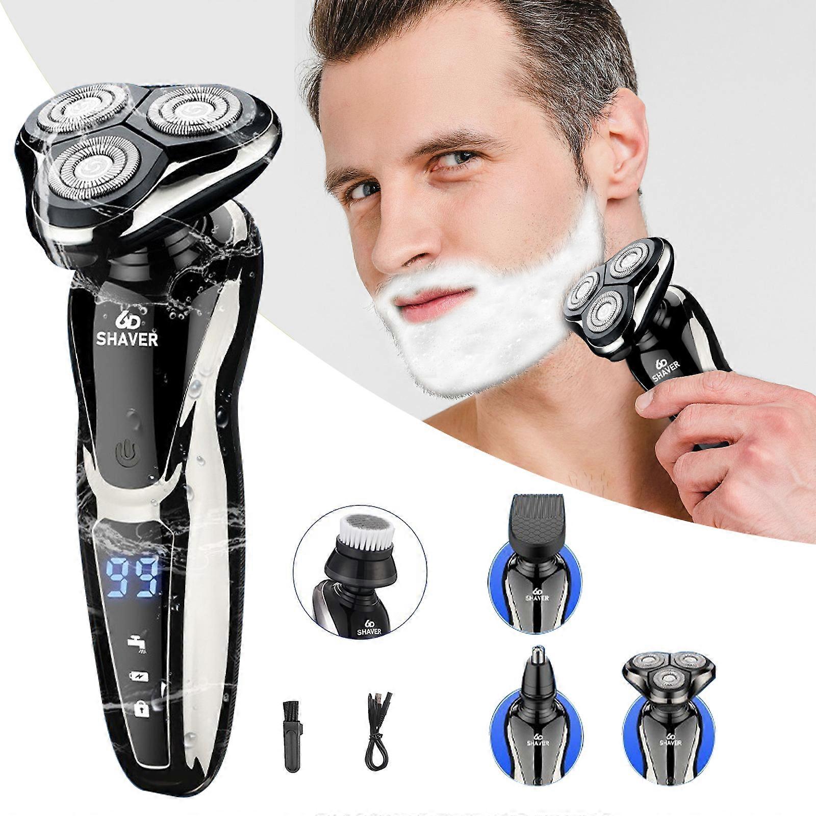 Versatile 4-in-1 Wet/Dry Electric Shaver for Men