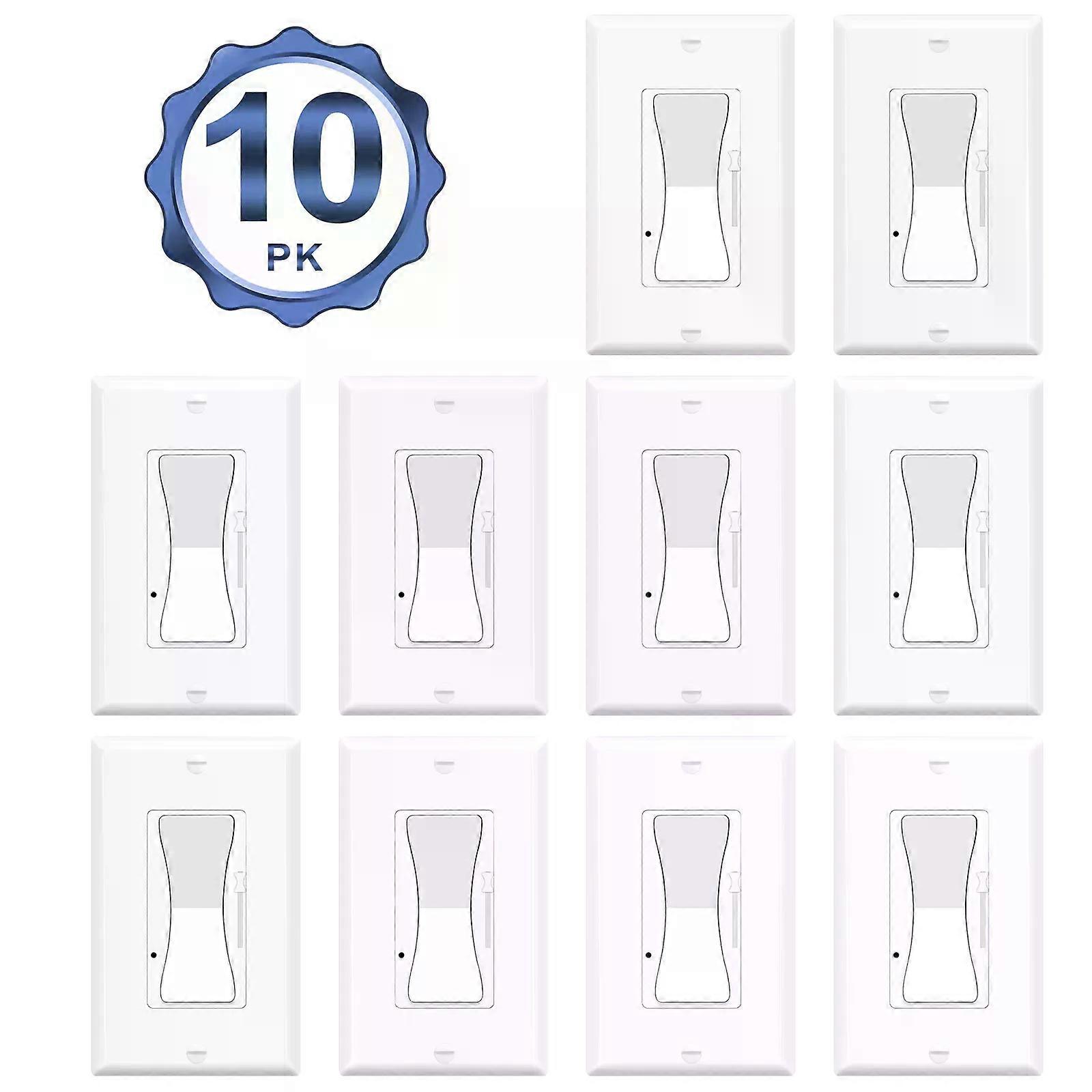 10PK Interruptor Dimmer de Polo Único/3 Vias para Luz LED/CFL Regulável 150W ETL Listado