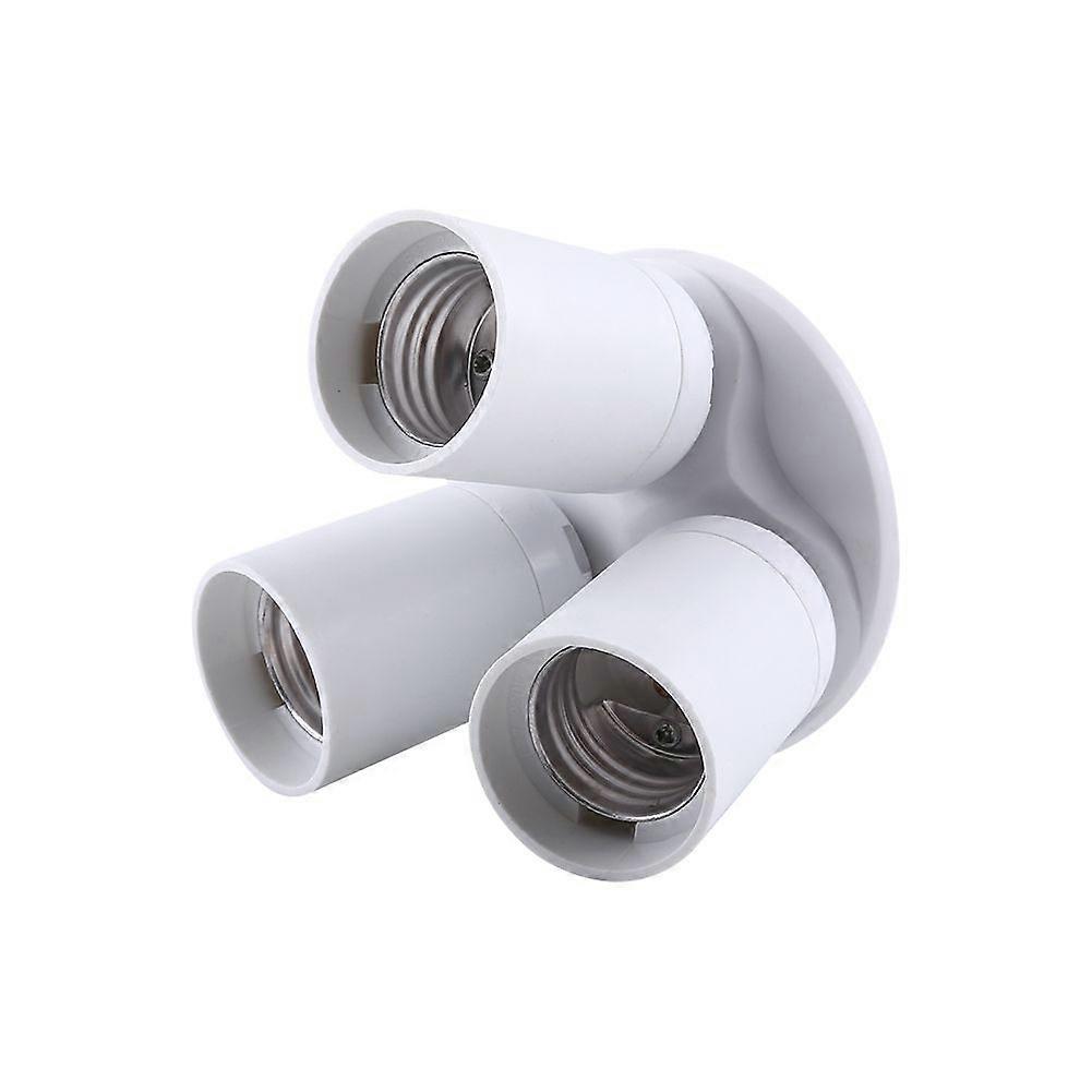 3 in 1 E27 To E27 Base Light Lamp Bulb Adapter Holder Socket Splitter New(3 in 1)