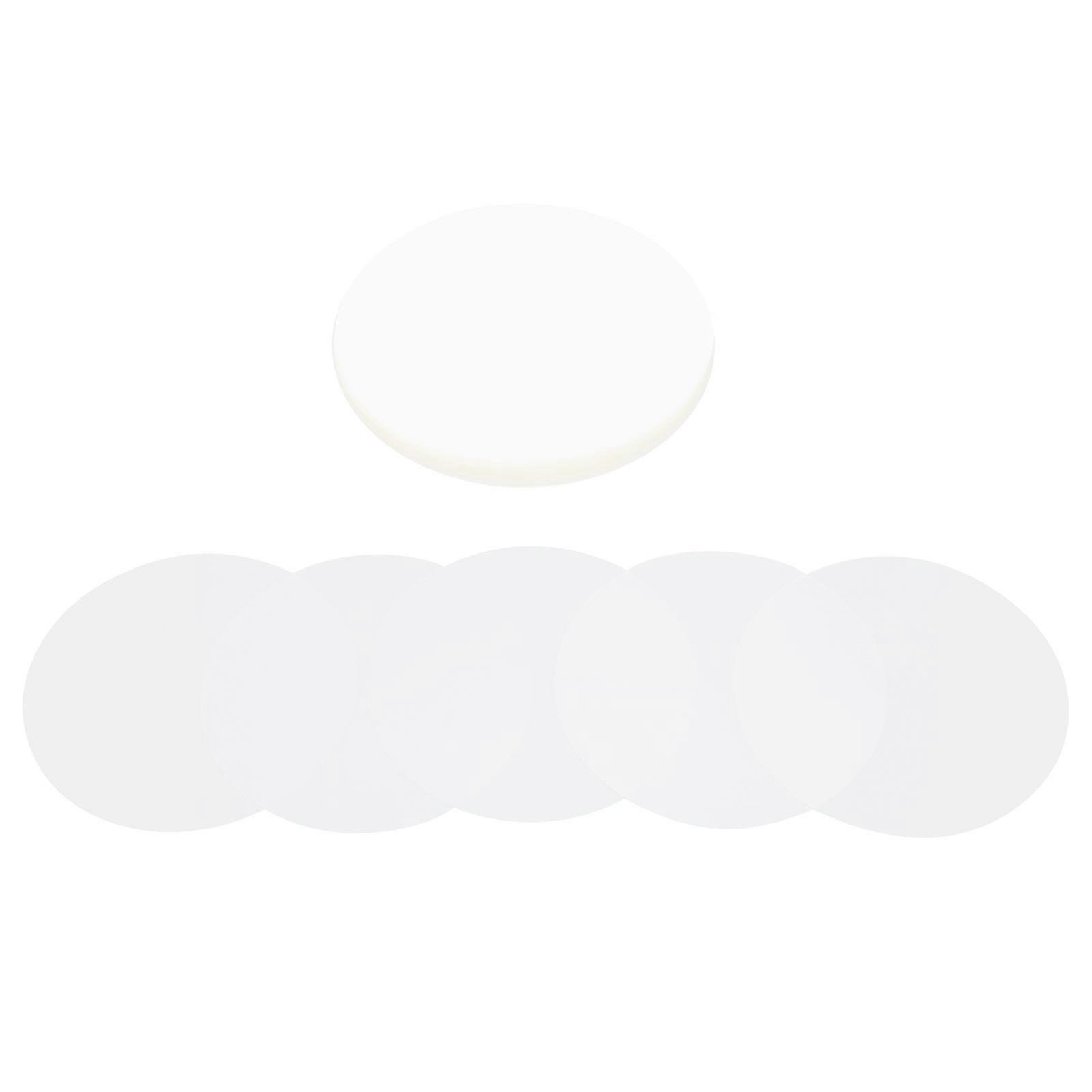 100 Pièces Film Protecteur Badge PVC Transparent – Couvre-Motif Cercle 44 Mm – Protection Matériel PVC Mat