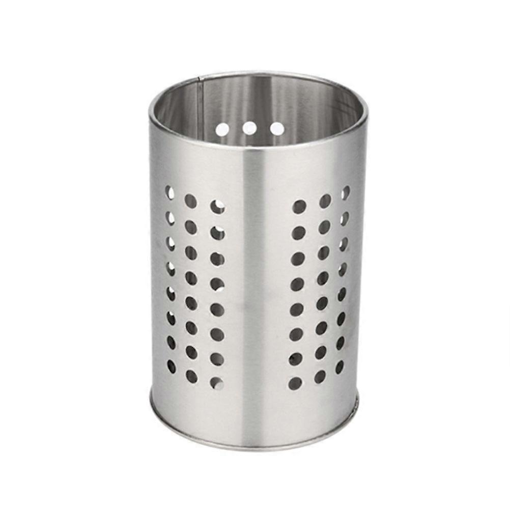 Stainless Steel Round Hole Kitchen Holder for Tableware and Brushes