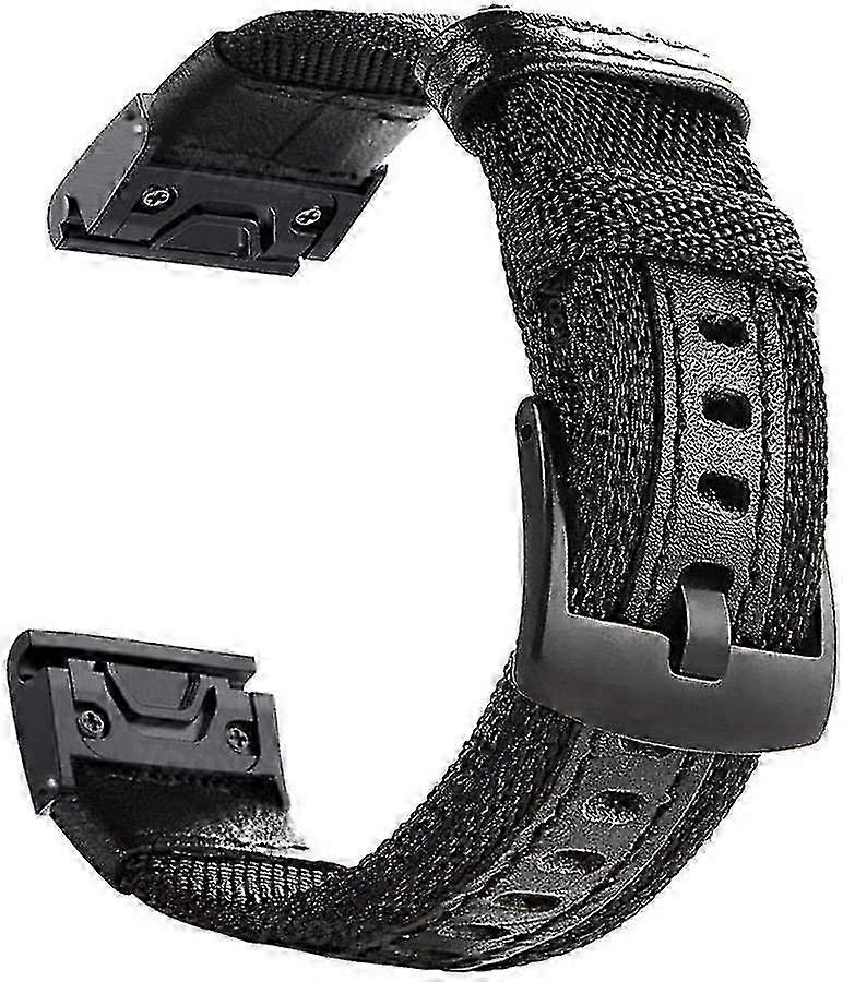 22 Mm Nylon Strap Is Suitable For Fenix 5/fenix 6 (black)