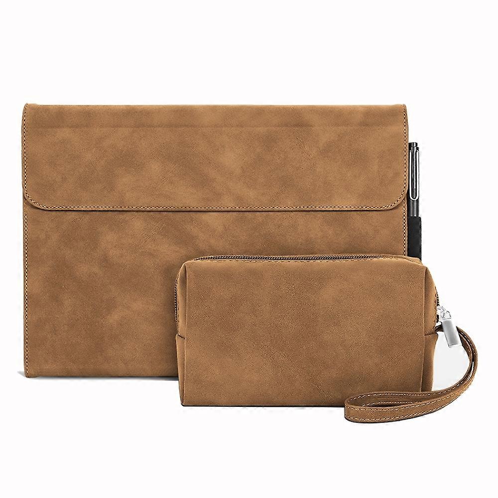 For Microsoft Surface Pro 7+ / 7 / 6 / 5 / 4 Sheepskin All-Inclusive Shockproof Protective Case with Power Bag