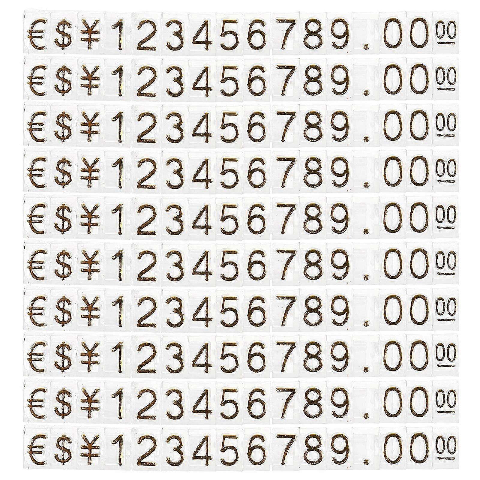 20pcs Price Displaying Cube Counter Stand Price Tag Plastic Price Display Block