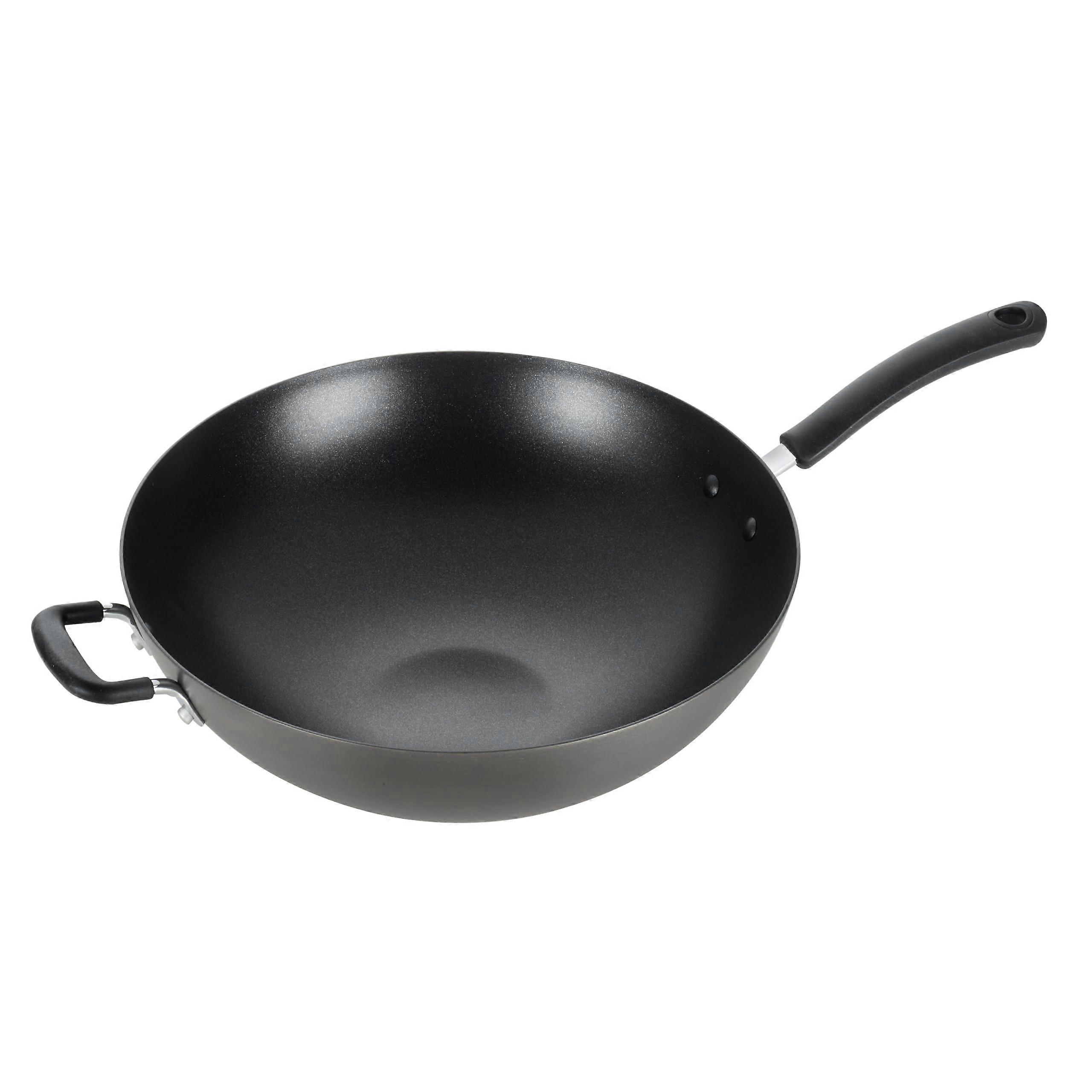 14" Hard Anodized Nonstick Wok - Oven-Safe Stir-Fry Pan (350°F)