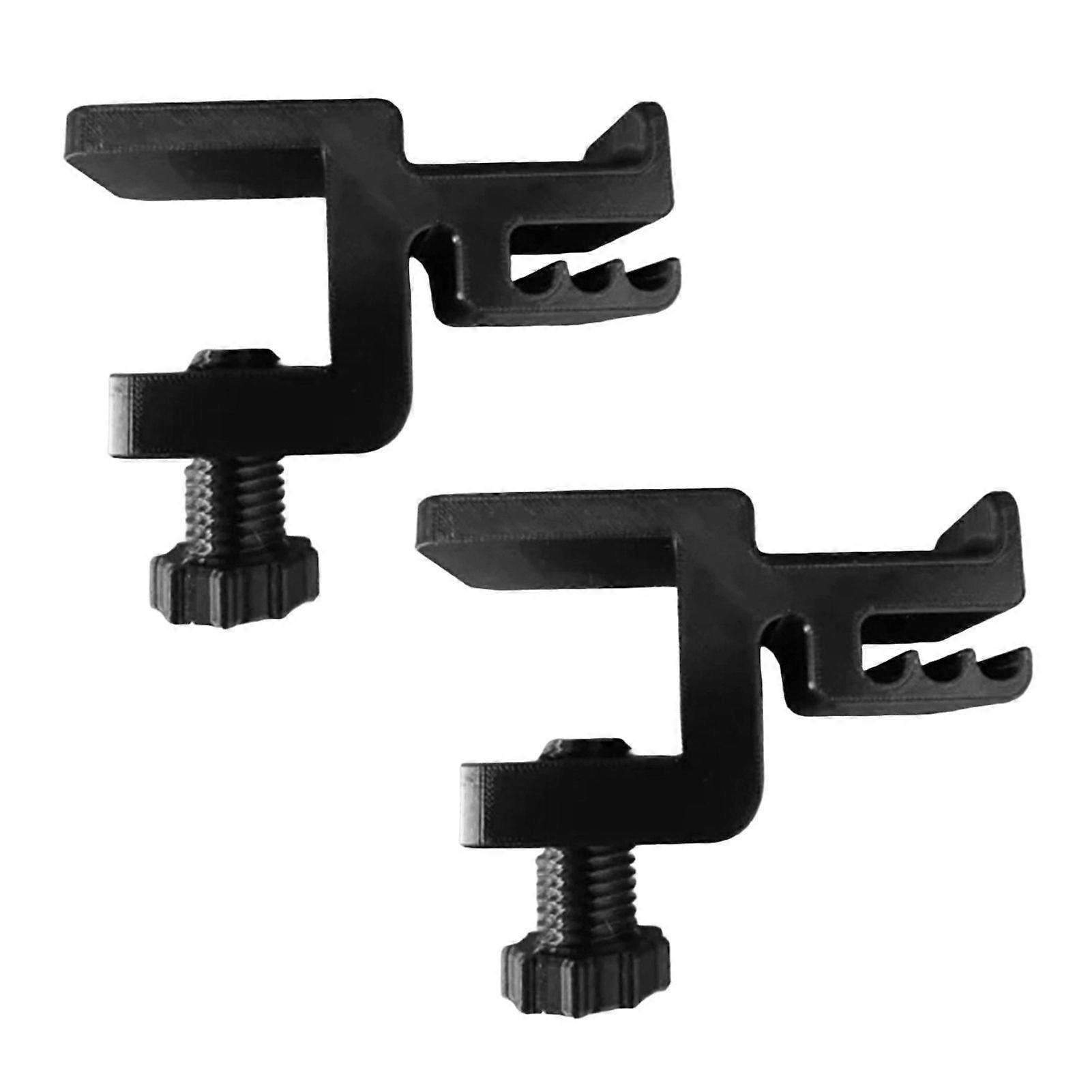 Qinghai 1/2Pcs Headphone Stand Gaming Headset Holder Hooks Strong Load-bearing Adjustable Easy to Install Headphone Hanger Hooks