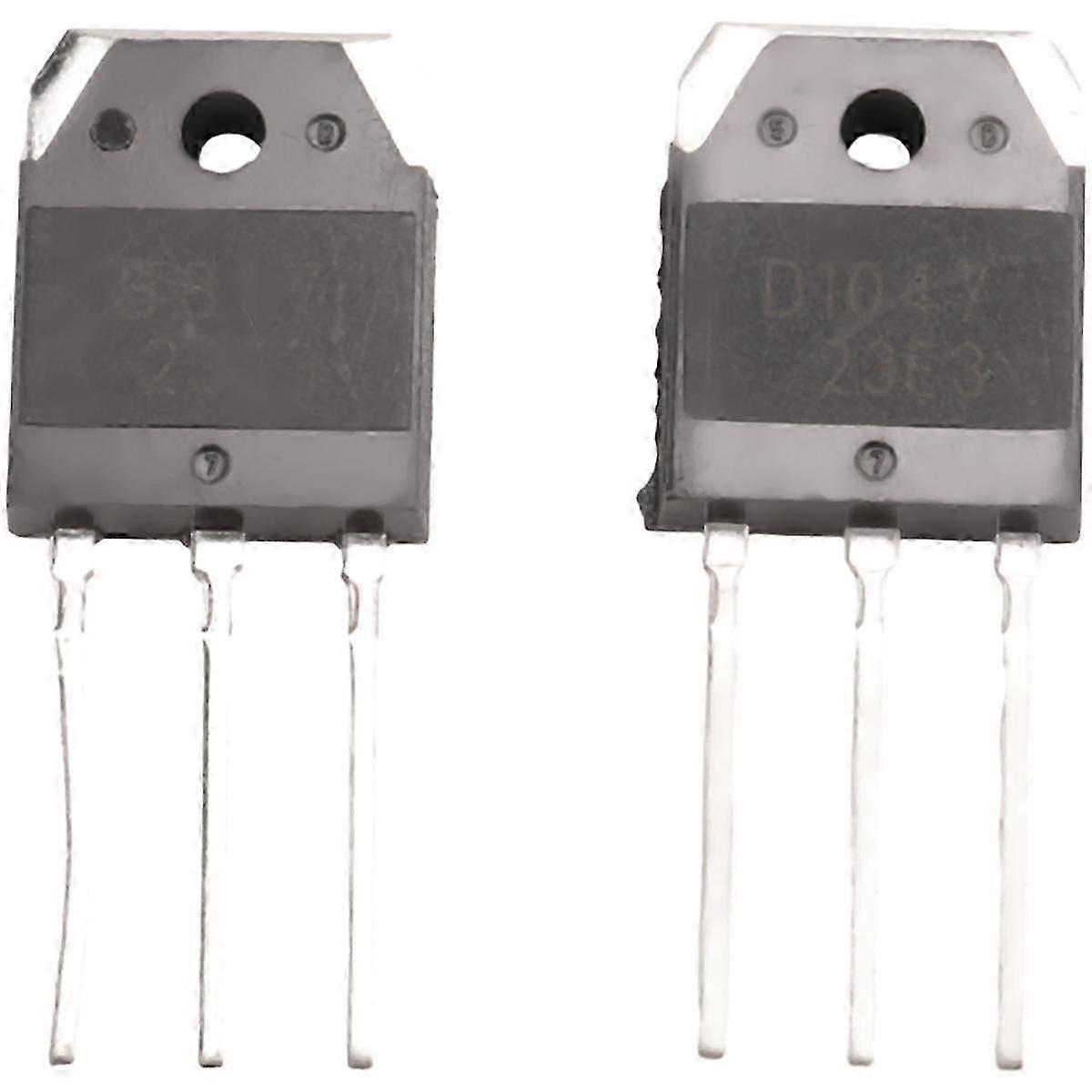 2 Transistores De Silicona - D1047 + B817, 200V, 12A