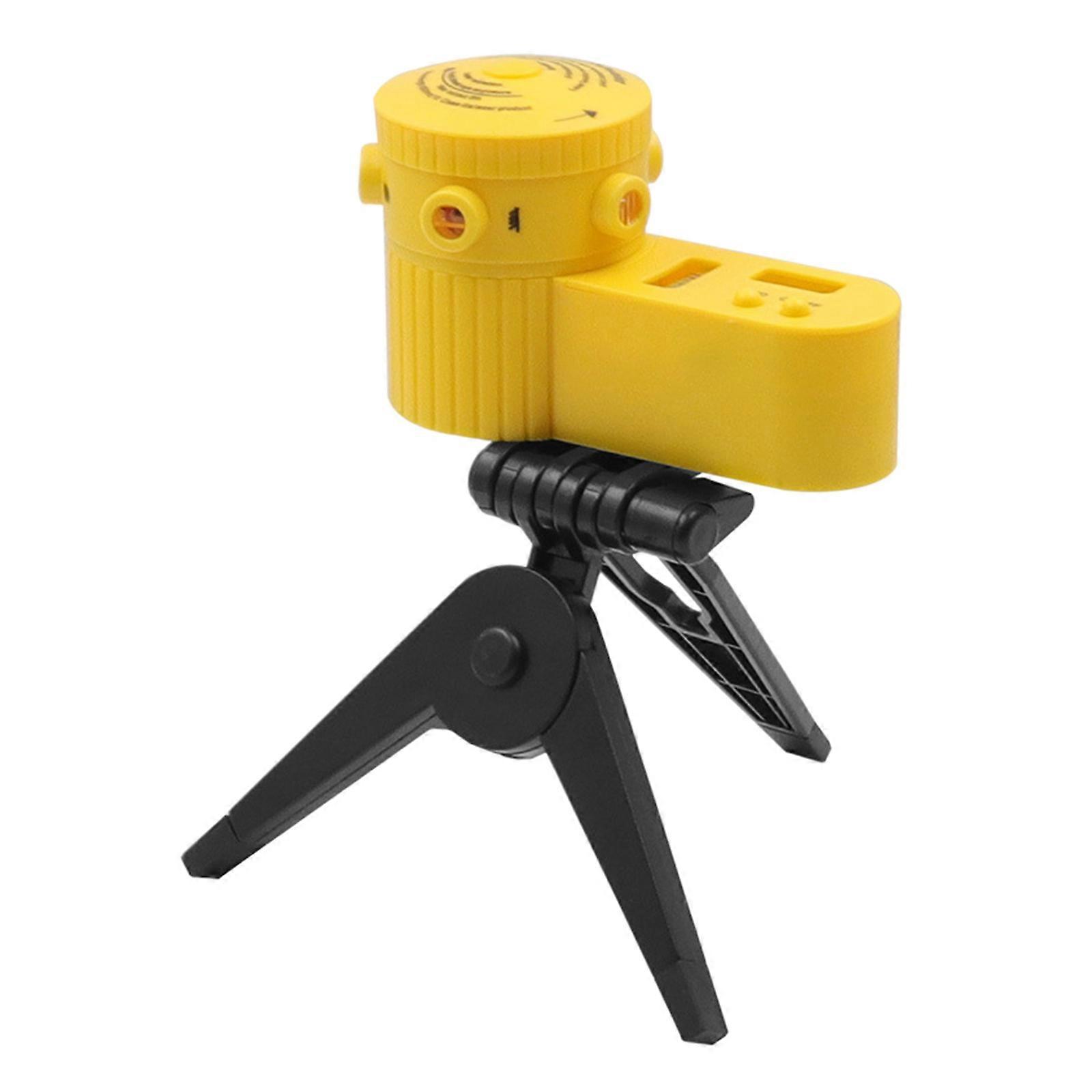 Multifunction Cross Line Level withTripod Horizontal & Vertical Lines Self Leveling Dot Level for Construction Picture Black