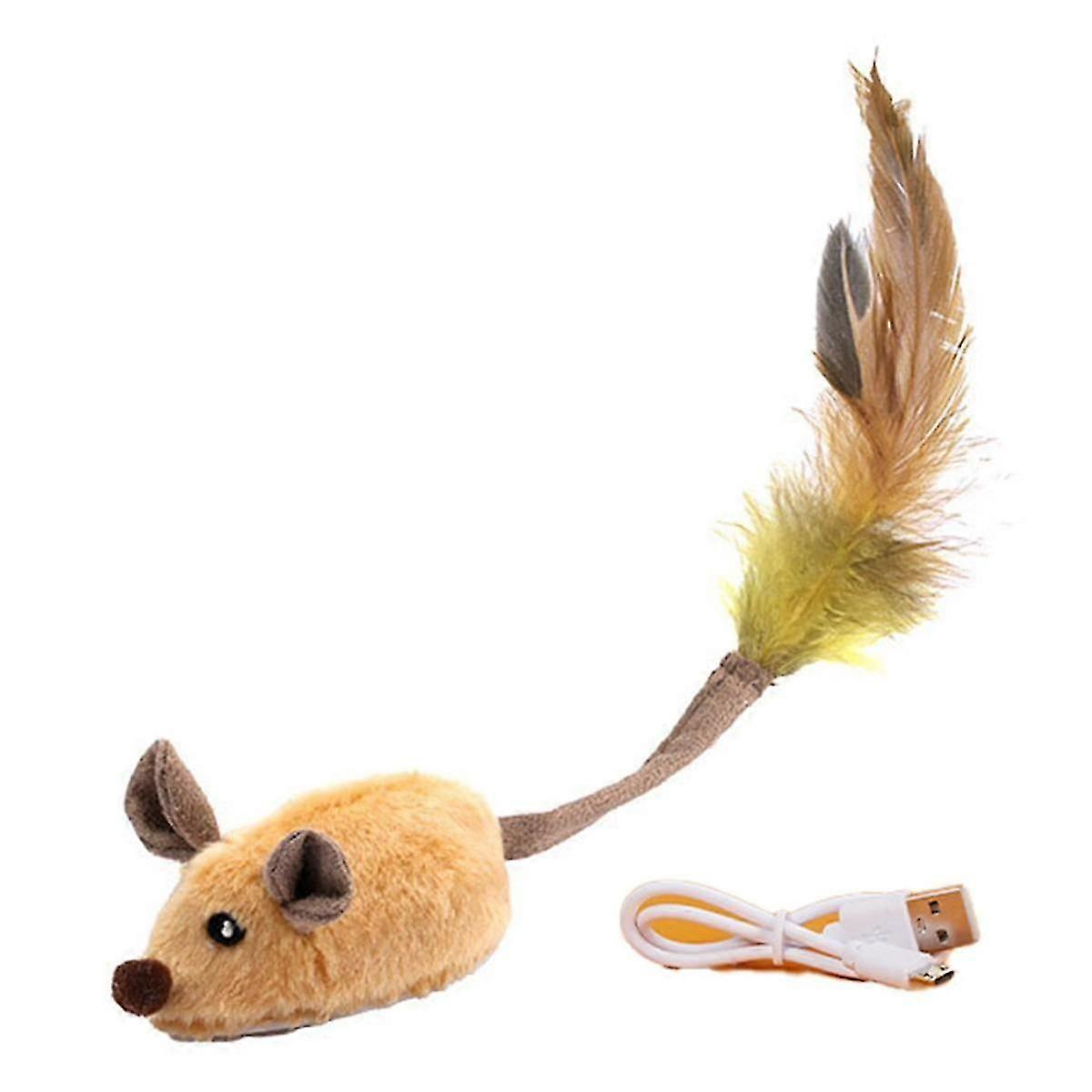 Interactive Cat Toy Mouse Moving Cat Toys Remote Control Cat Toys Mice Electronic Moving Toy Cat Se