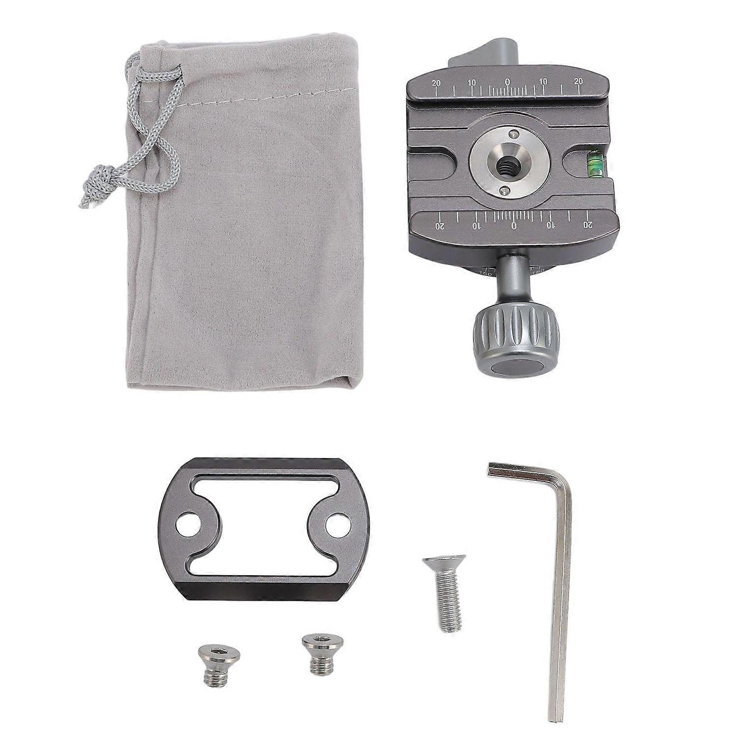 360 Degree Panoramic Tripod Clamp Base Gray Quick Release Clamp Photography Equipment Accessory with