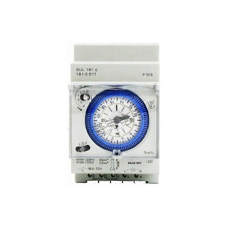 Mechanical Timer For Shop Window Lighting, Energy Efficient 24-Hour Interval Switch With Daily Control, Wall Timer Switches Providing Simple
