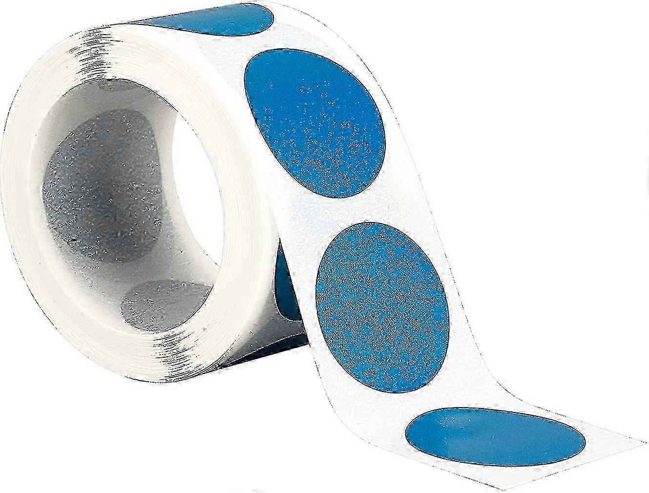 500pcs/roll Scratch Off Sticker Round Labels(blue)