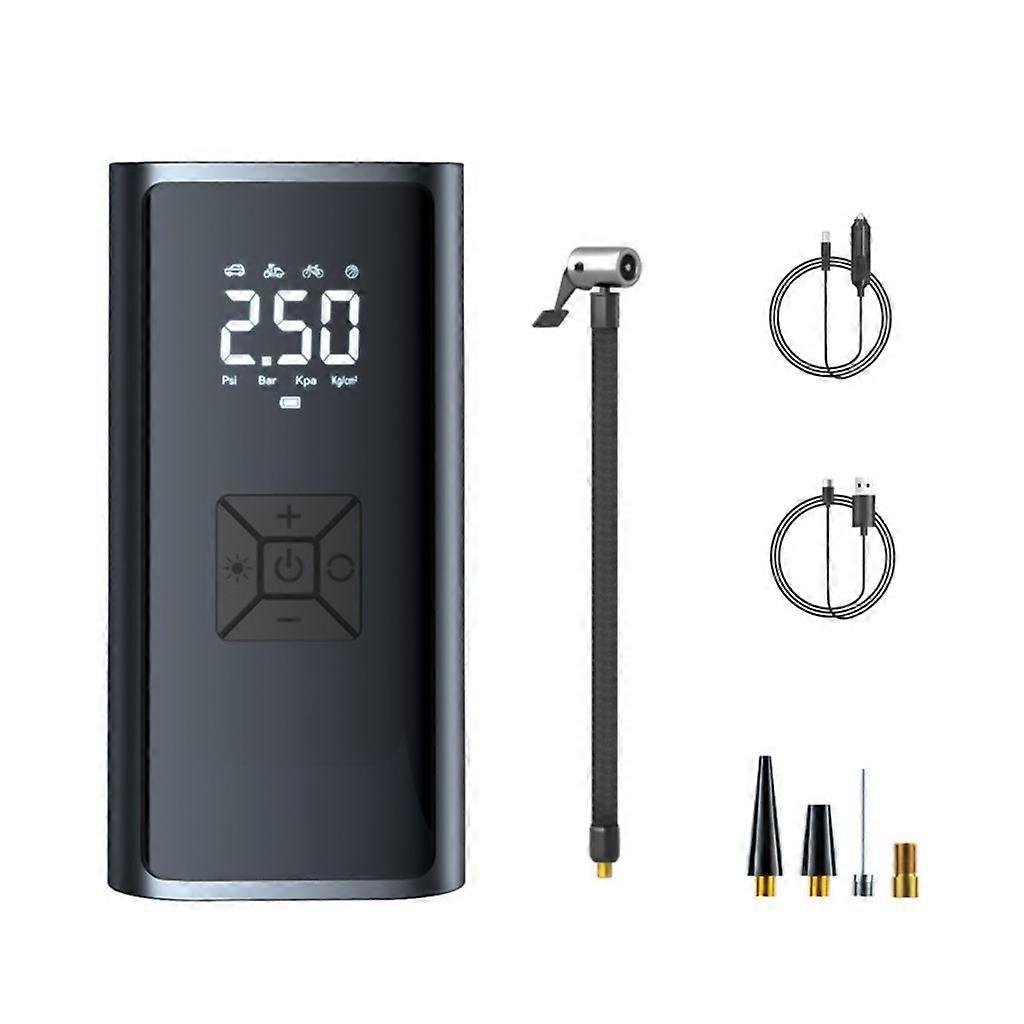 Vehicle Air Compressor Tire Pump with LED Lighting and Accurate Pressure Display