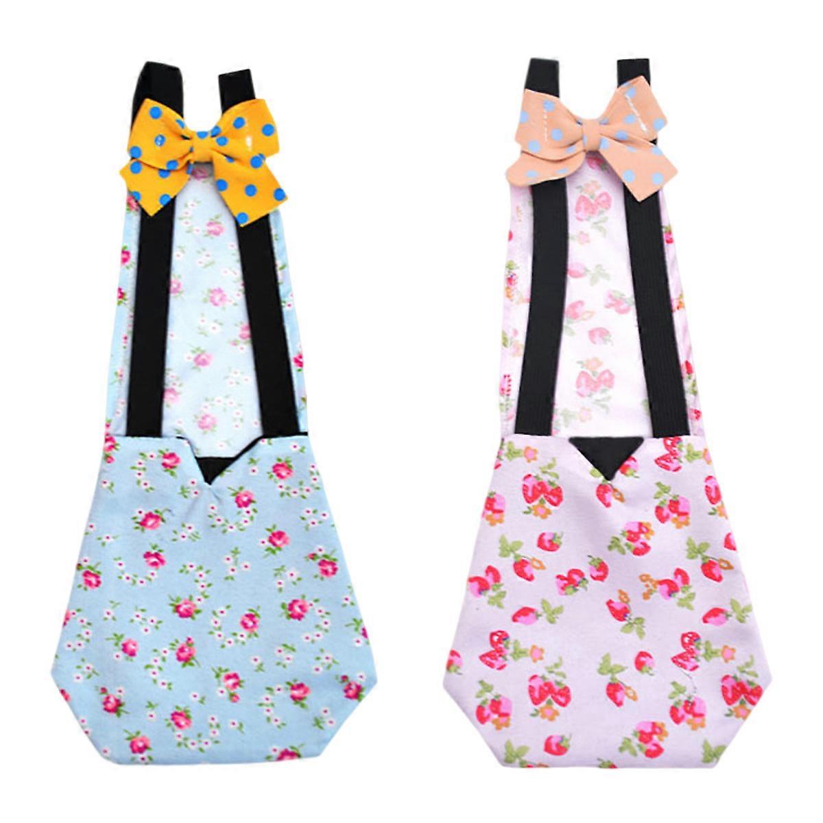 2 Pcs Chicken Diaper, Pet Diaper for Chook Duck Goose Adjustable Washable Reusable Diaper for Poultry