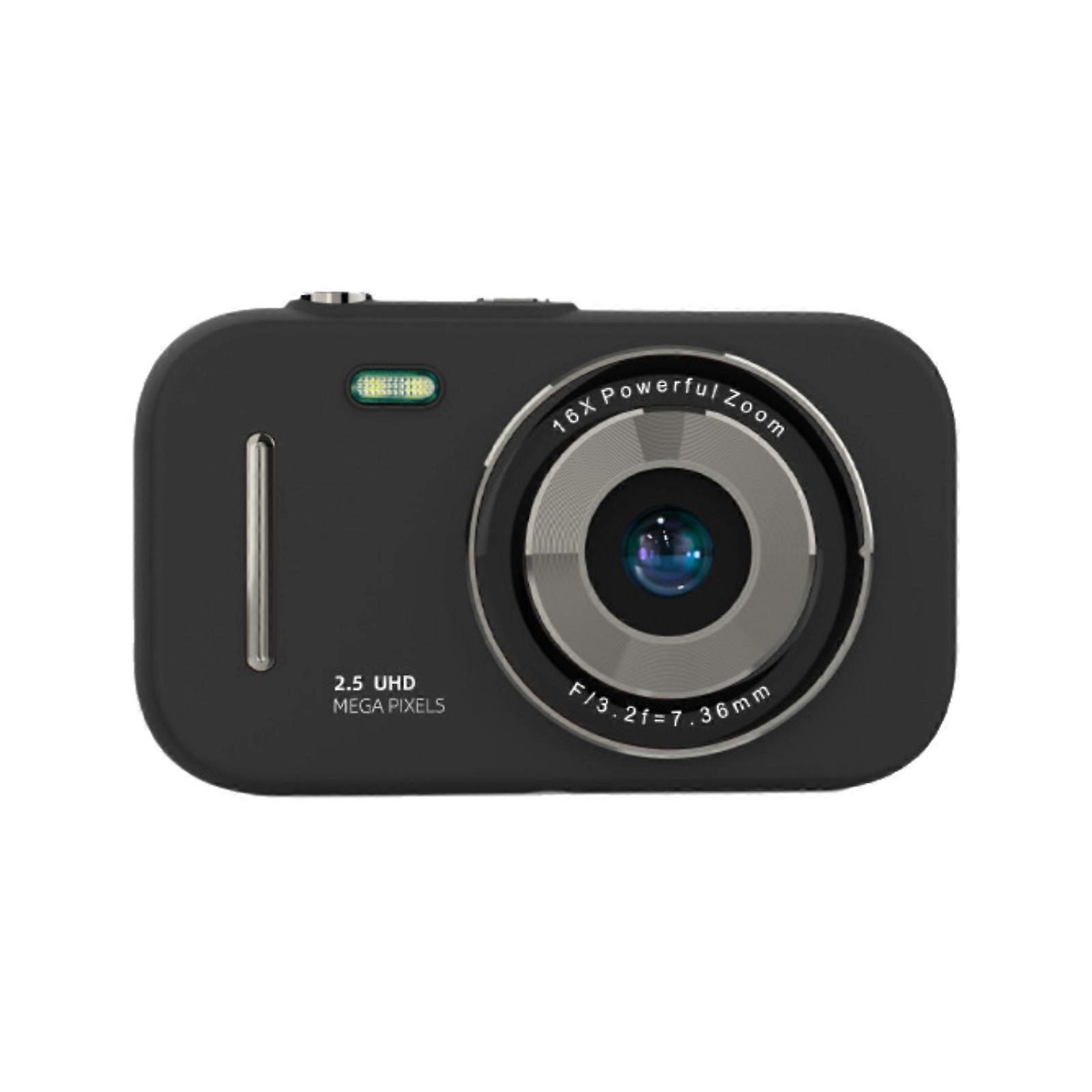 Digital Camera 1080p HD Photography 16x Digital 64 Megapixel CCD Student Compact Camera Multifunction Music Digital Card Camera PUW1412