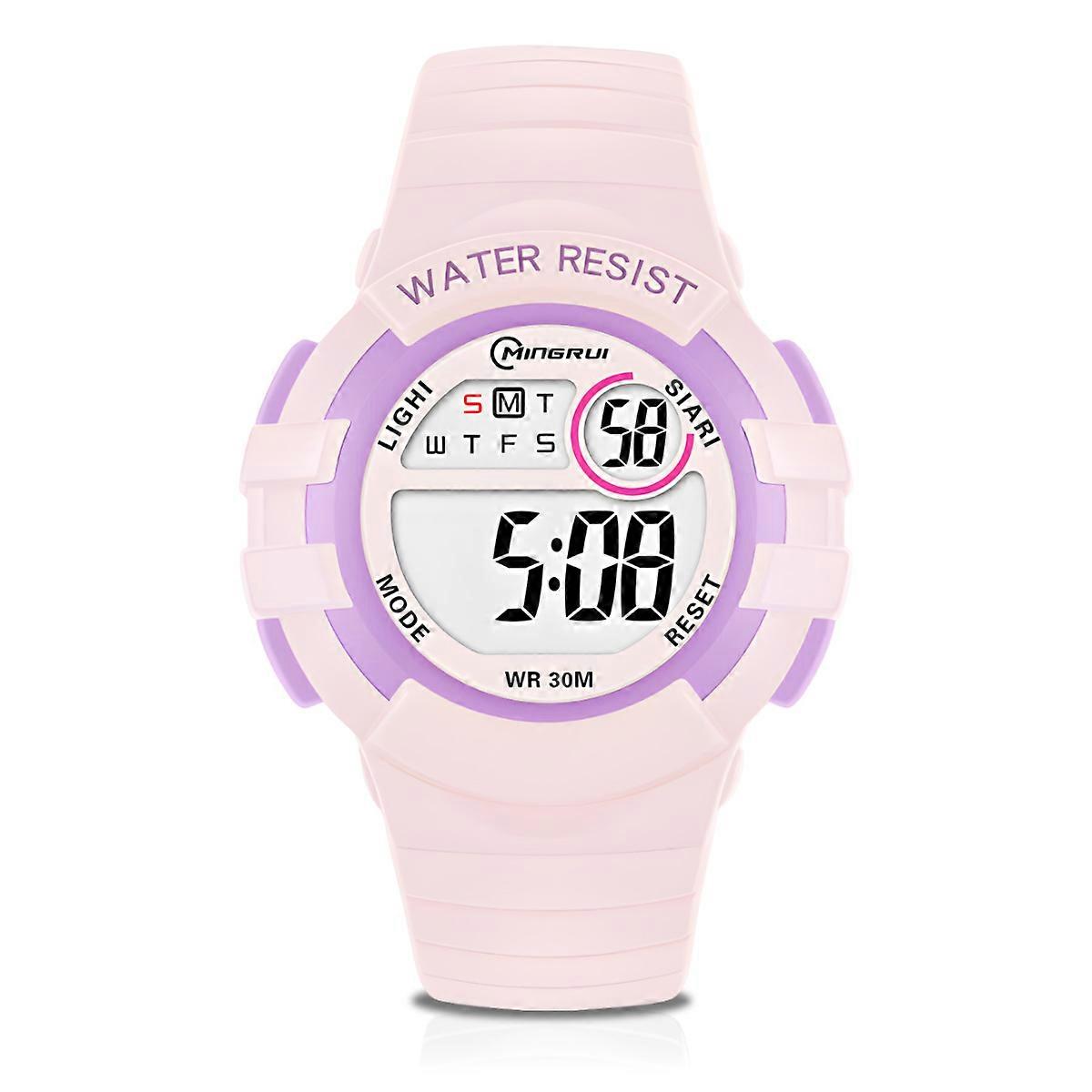 Children's Watch, Digital, Waterproof, LED Backlight, Student Watch