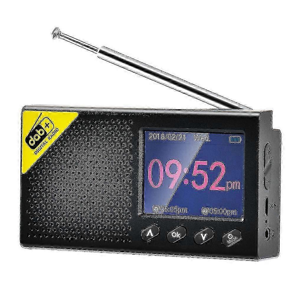 Dab + / dab Radio portátil, radio digital y radio FM, radio Dab con Bluetooth, radio Dab portátil con carga USB, 40 estaciones preestablecidas, pantalla LCD