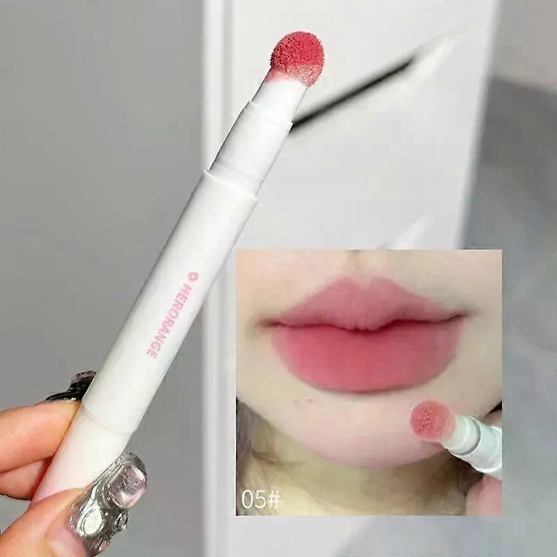 Kabarık Kadife Yumuşak Dudak Sır Sıvı Ruj Krem Çıplak Mat Gül Kırmızı Pigment Su Geçirmez Uzun Ömürlü Boya Yanak Dudak Tonu Yapıştır
