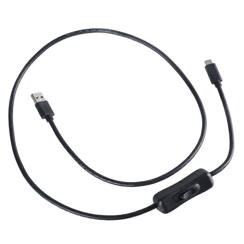 USB3.0 to USB C Charging Cable 10Gbps Data Transmission with Switching Button