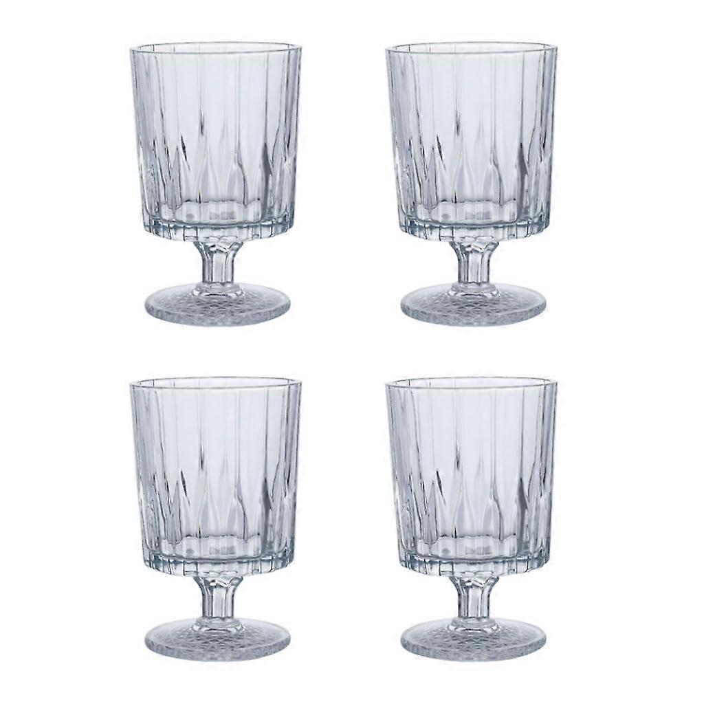 4 Pack Clear Cocktail Glasses for Fruit Tea at Home Tall Size