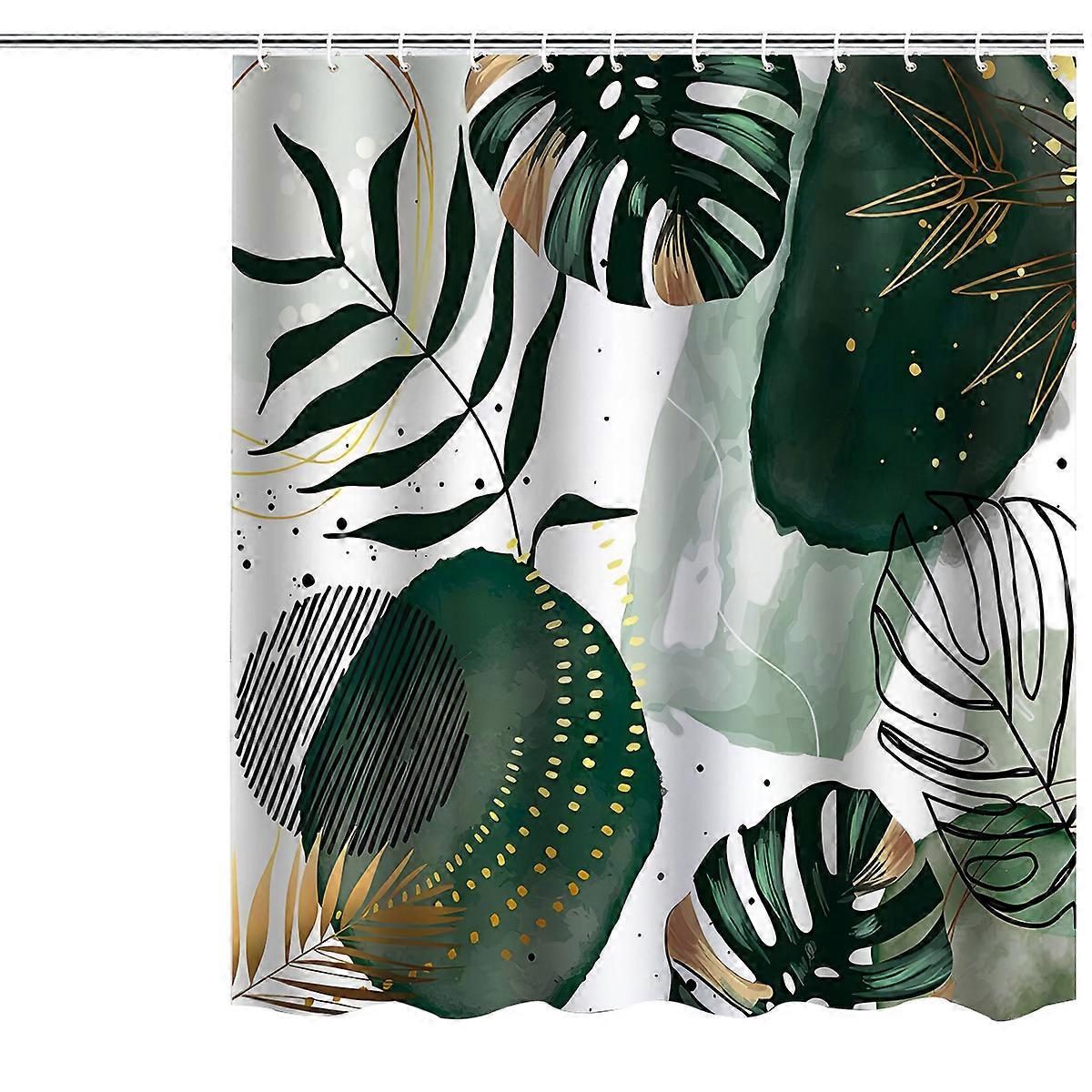 Shower Curtain, Abstract Pattern, Tropical Design