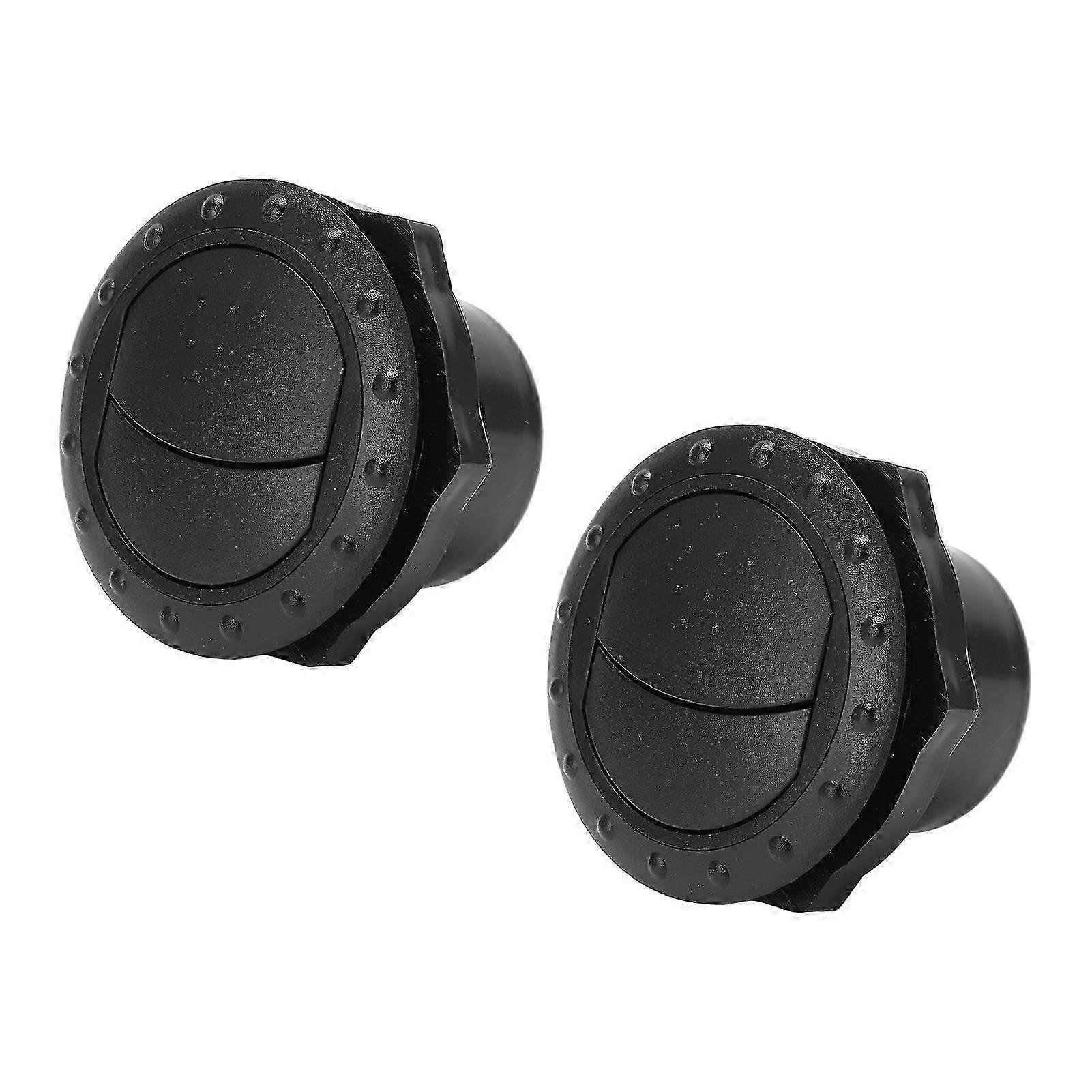 2pcs Air Conditioning Outlet Black Round ABS Universal AC Vent for RV Boat Bus Car