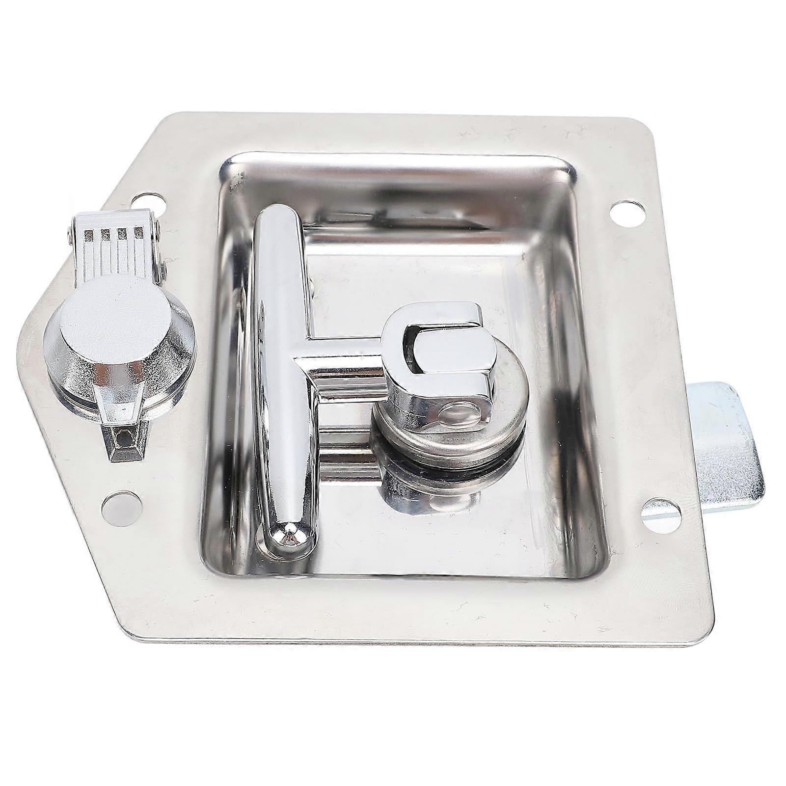 T Handle Tool Box Locks with Keys: 4.9X4.9in High Polish Stainless Steel Rv Toolbox Latch with Gasket, Secure Toolbox Locks