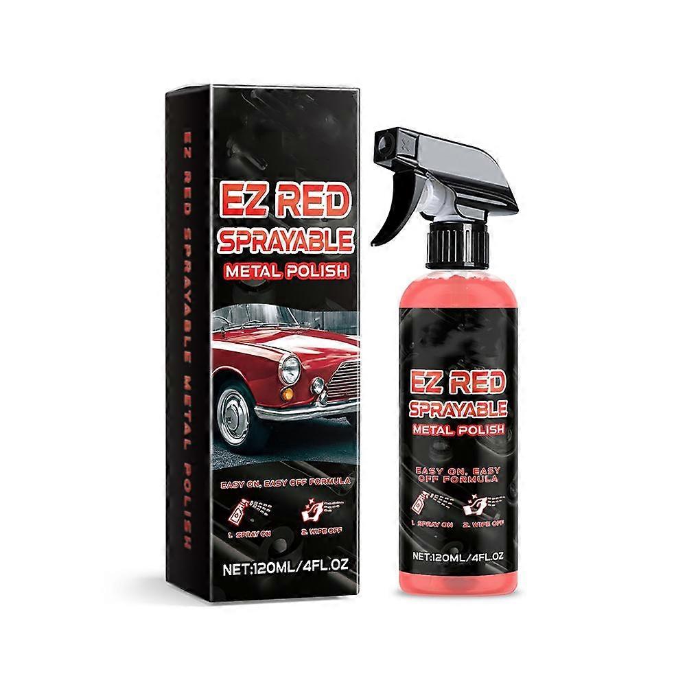 Car Metal Polish Red can be sprayed to quickly enhance metallicLuster
