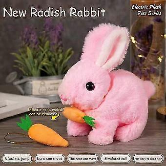 Bunny Toys Educational Interactive Toys Can Walk and Talk,Easter Plush Stuffed Bunny Toy