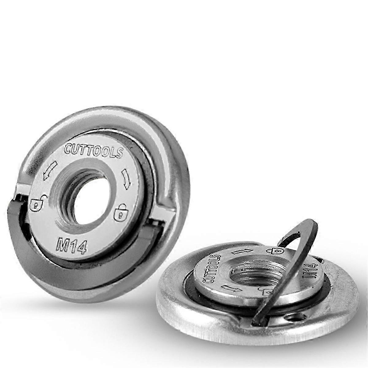 Self-Locking Pressing Plate Grinder Quick Release Flange Nut Power Chuck Tools Universal M14 Thread