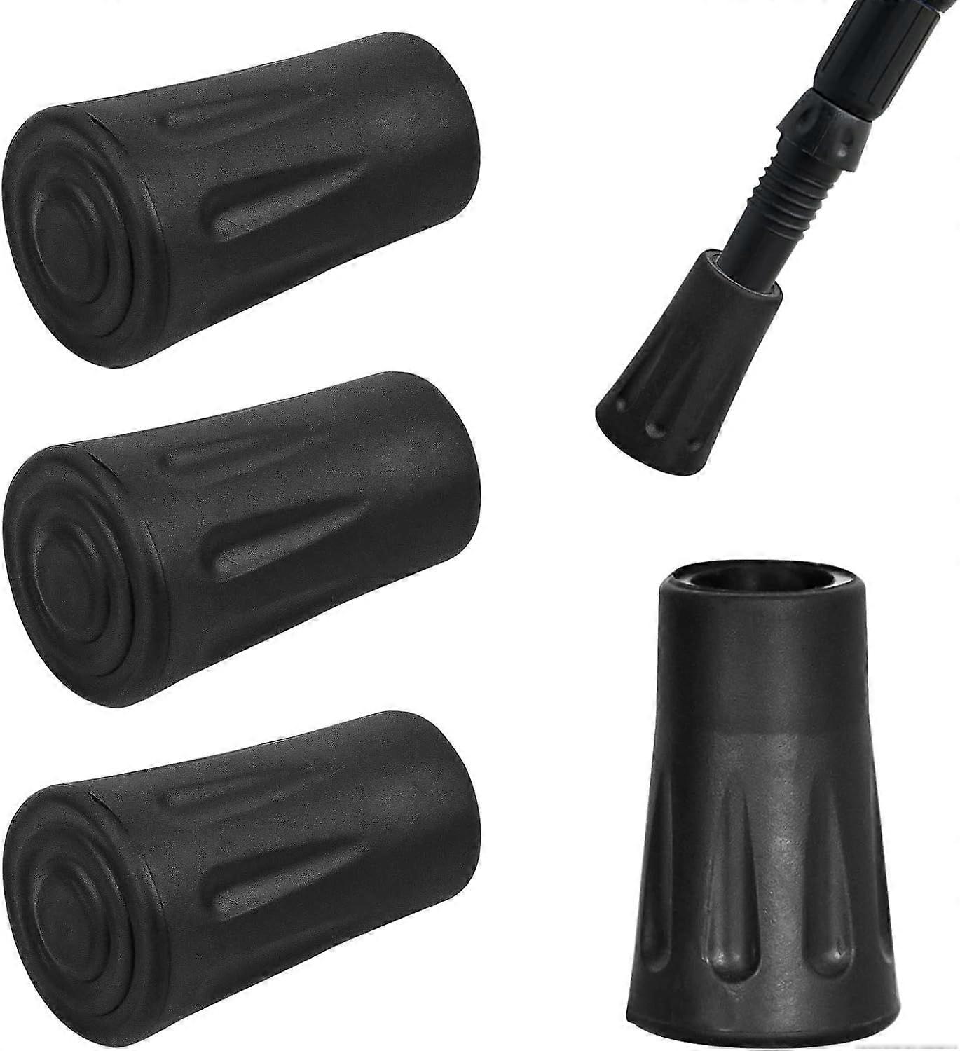 4 Walking Cane Tips, Rubber Tips for Trekking Poles