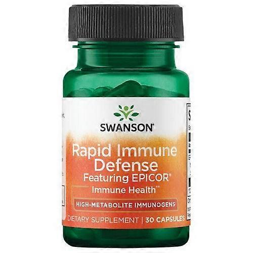 Swanson Vitamins Rapid Immune Defense Featuring EpiCor,500 Mg,30 Caps