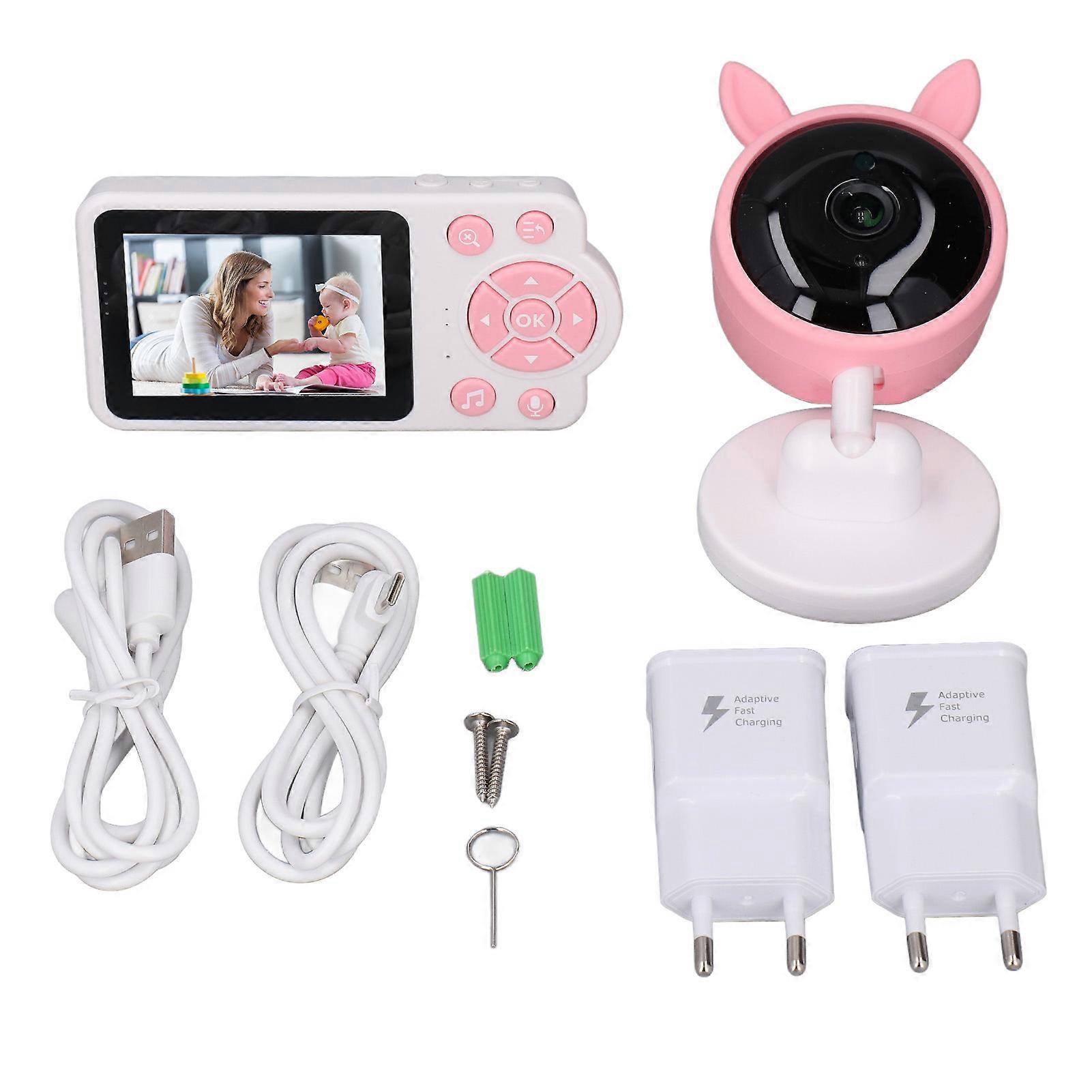 Wireless Baby 2.8 Inch Digital Children Night Vision Camera with Lullaby Room Temperature Detection for Home Security
