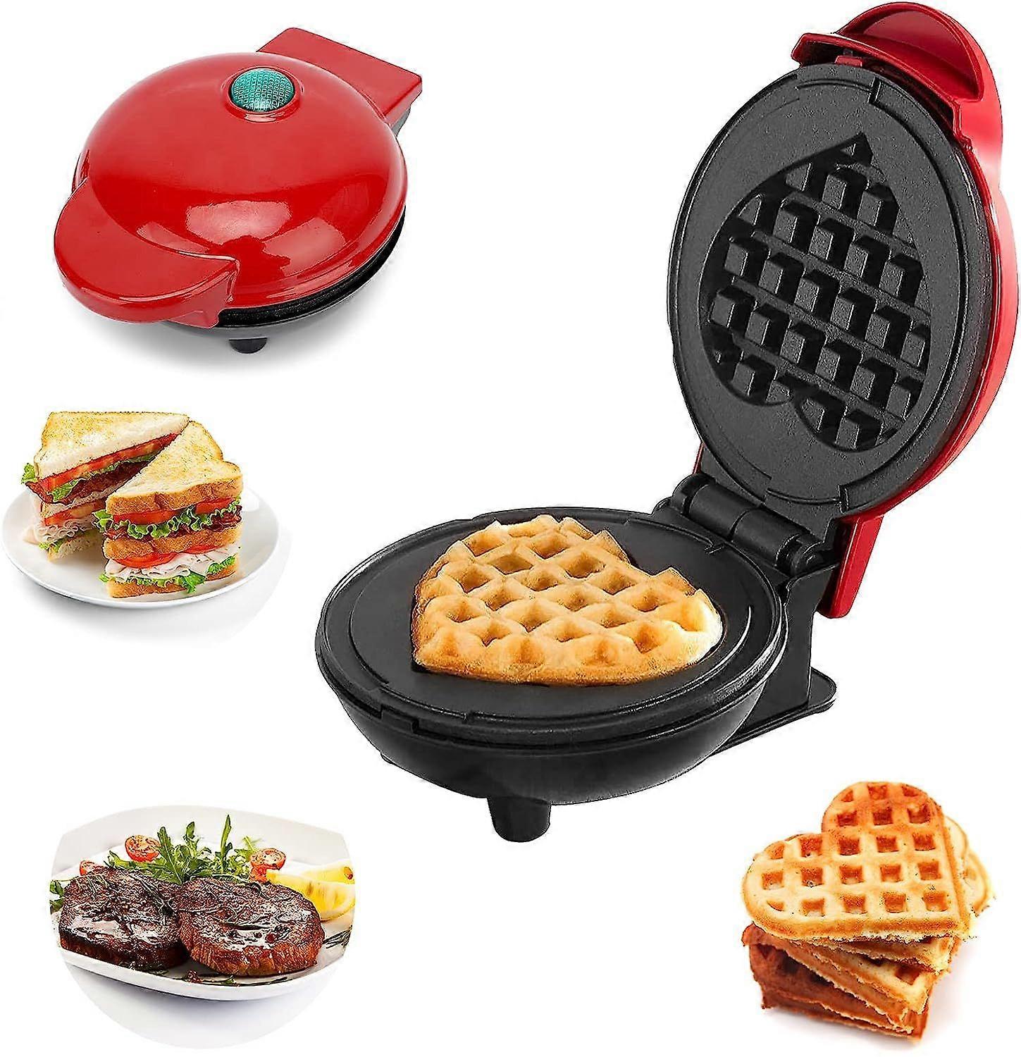 Mini Waffle Maker, Round Waffle Maker, Waffle Machine, Mini Individual Waffle Maker Small Waffle Maker Waffle Maker with Non-Stick Coating for Childre