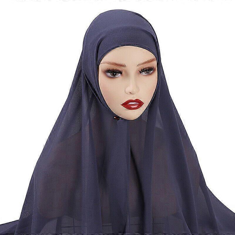 Eșarfă damă cu capotă Șifon Hijab Șal Eșarfă Eșarfă Șarfă Șarfă