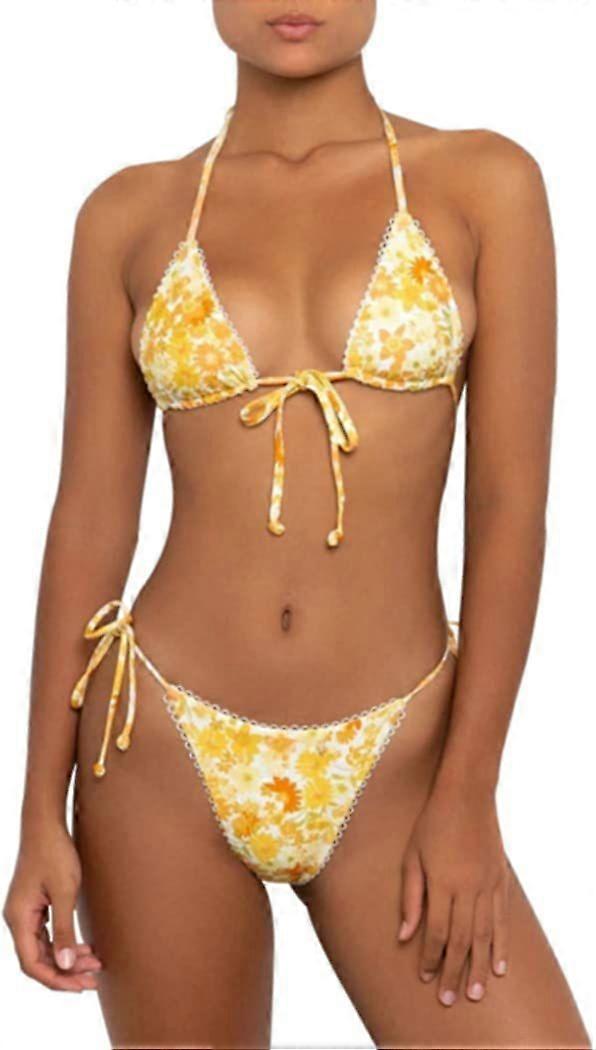 Bikinit uimapukusetti naisille uima-asut kolmio uimapuku solmio stringi remmi