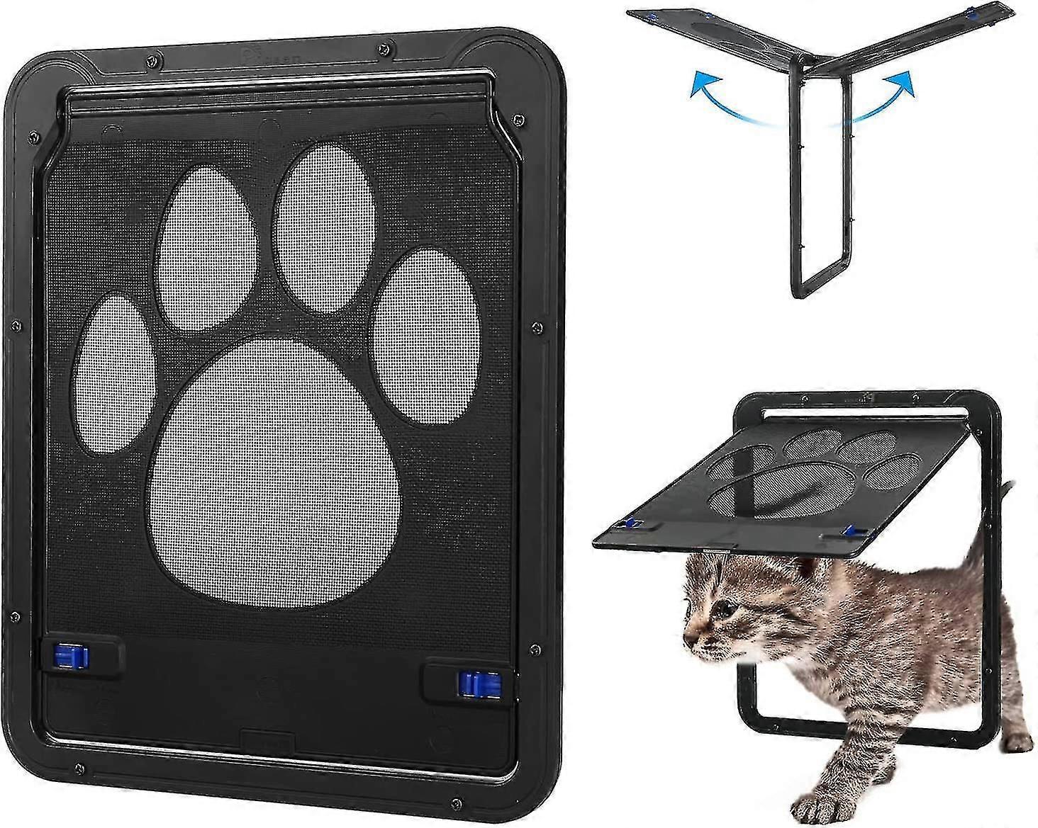 التلقائي المغناطيسي القط الباب مع قفل نفق للهريرة صغير المرآب حديقة داخلية