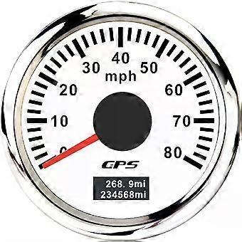 New 52mm GPS Speedometer Odometer Tripmeter with GPS Antenna 7 Color Backlight compatible for  Car Truck Boat 9-32V