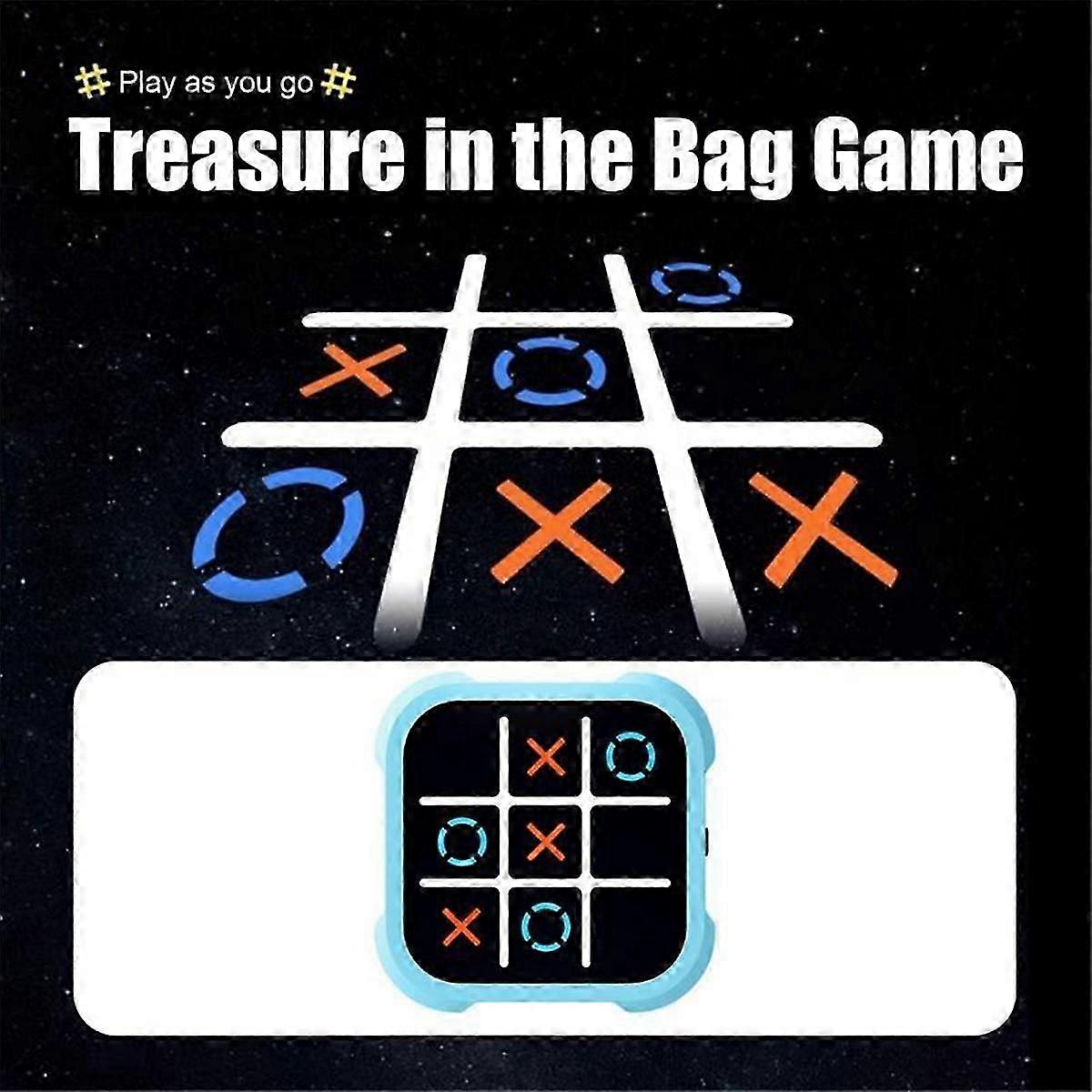 Toys Bolt Game Console 3-In-1 Handheld Puzzle Game Console Fingertip Toy Board for Kid Friend Trip Activity B