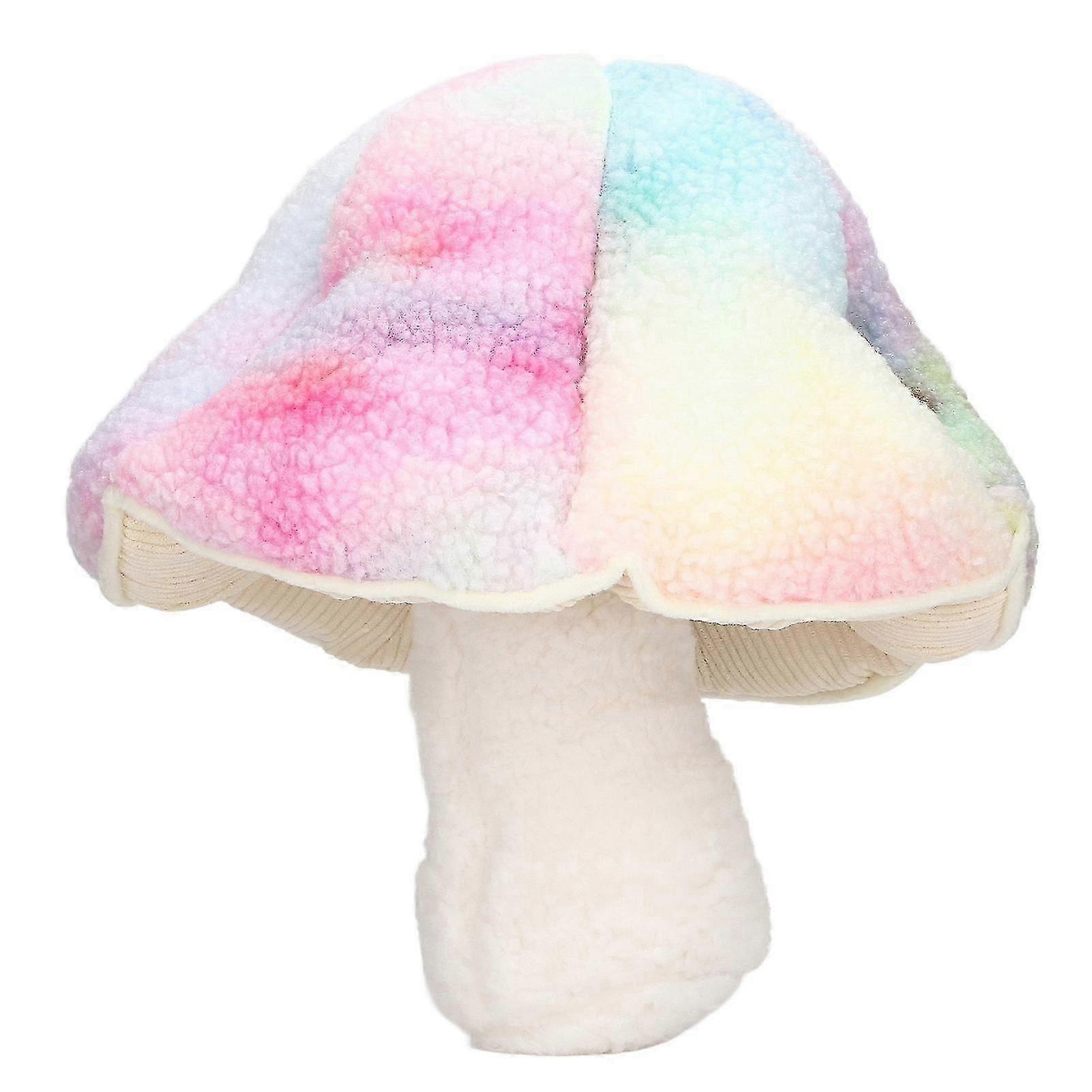 Plush Mushroom Toy Soft Cute Lifelike Decorative Kids Gift Stuffed Pillow Toy For Boys Girls Red Color