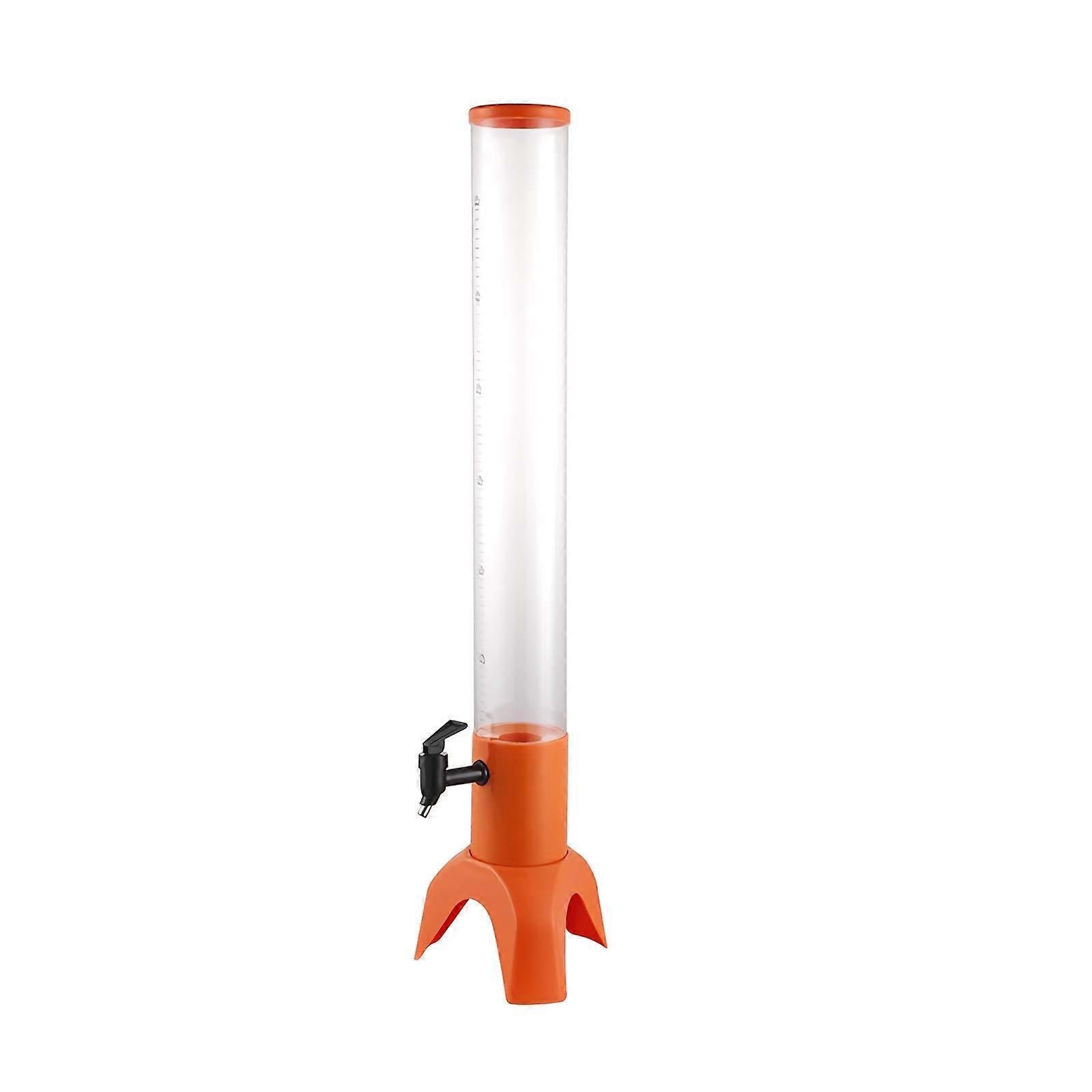 Dispenser Tubes Beverage Tower Dispenser with Faucet, 3L, for Home Bar Parties